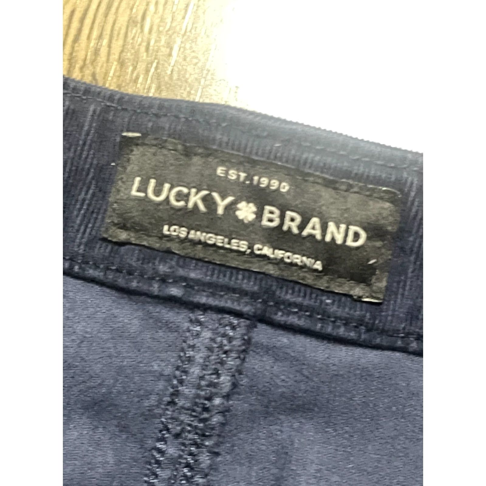 Lucky Brand Lucky Brand Pants Womens 10/30 Navy AVA Skinny Pockets Dark Wash Corduroy Size 32" / US 10 / IT 46 - 4 Thumbnail