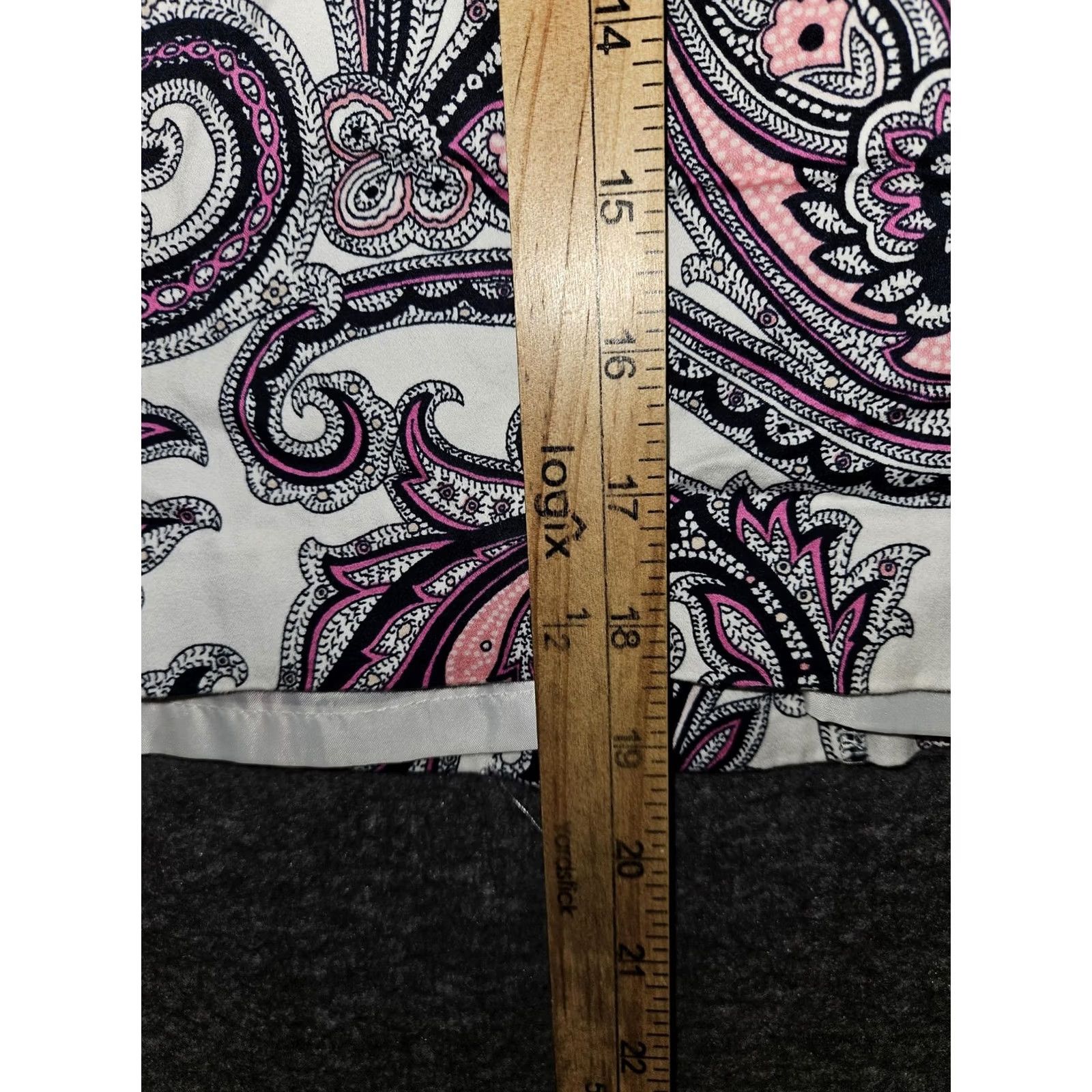 Ann Taylor Ann Taylor Skirt Womens 2P Petite Multicolor Paisley Stretch Lined Career Pencil 19in Waist 14in Zip Size 26" / US 2 / IT 38 - 7 Thumbnail