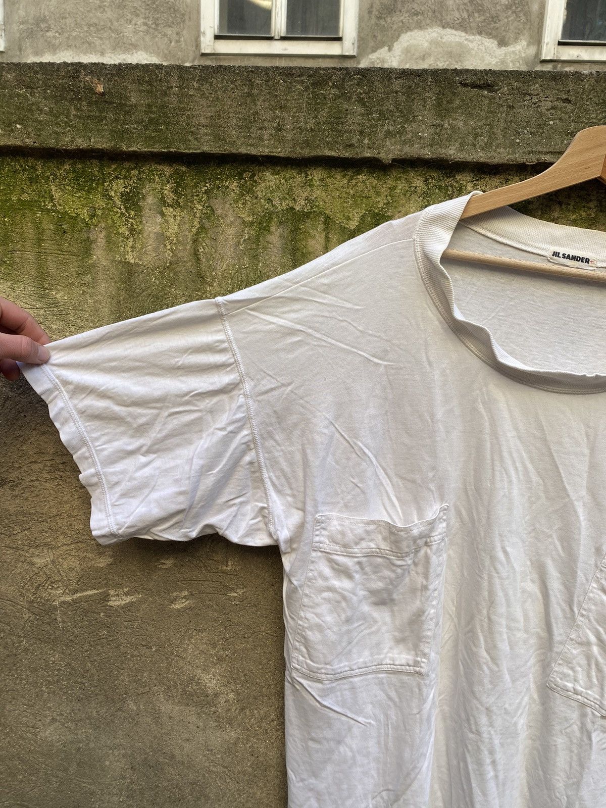 Jil Sander × Vintage Vintage 90s Jil Sander+ Double Pocket Oversized T-Shirt Size US XXL / EU 58 / 5 - 5 Thumbnail