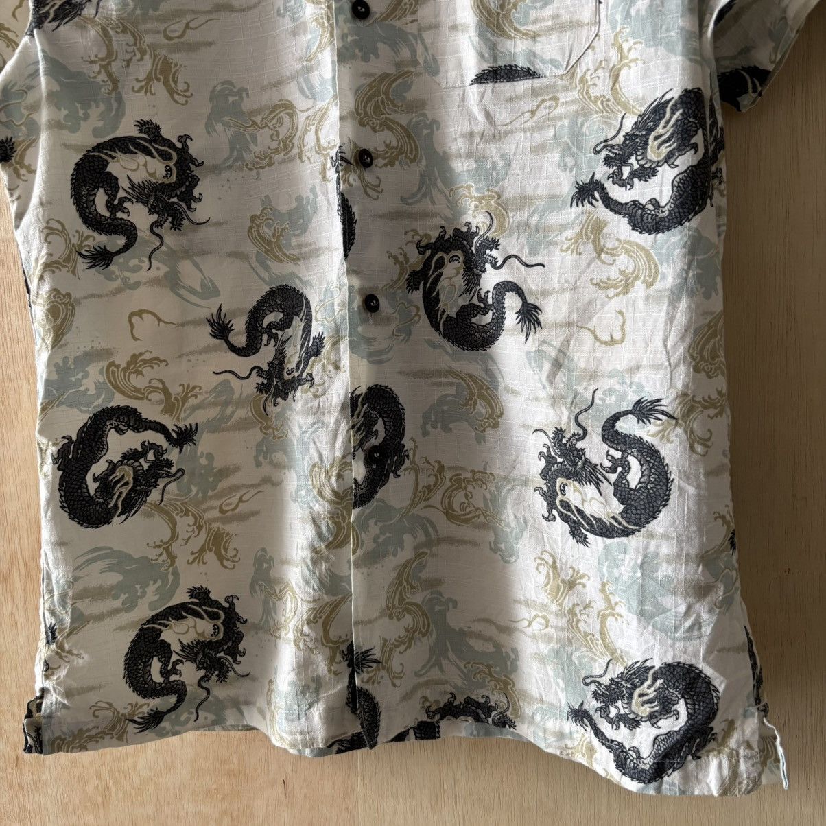 Japanese Brand Y2K Sukajan Souvenir Dragon Art Pattern Shirts Size US XL / EU 56 / 4 - 4 Thumbnail