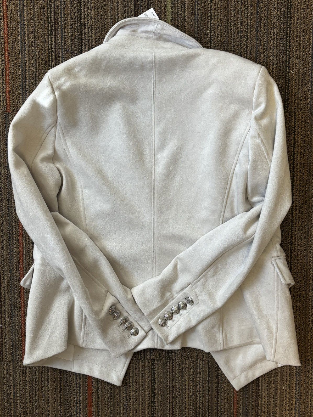 Elie Tahari Tahari Faux Leather Double-Breasted Blazer Jacket – Women Size M / US 6-8 / IT 42-44 - 6 Thumbnail