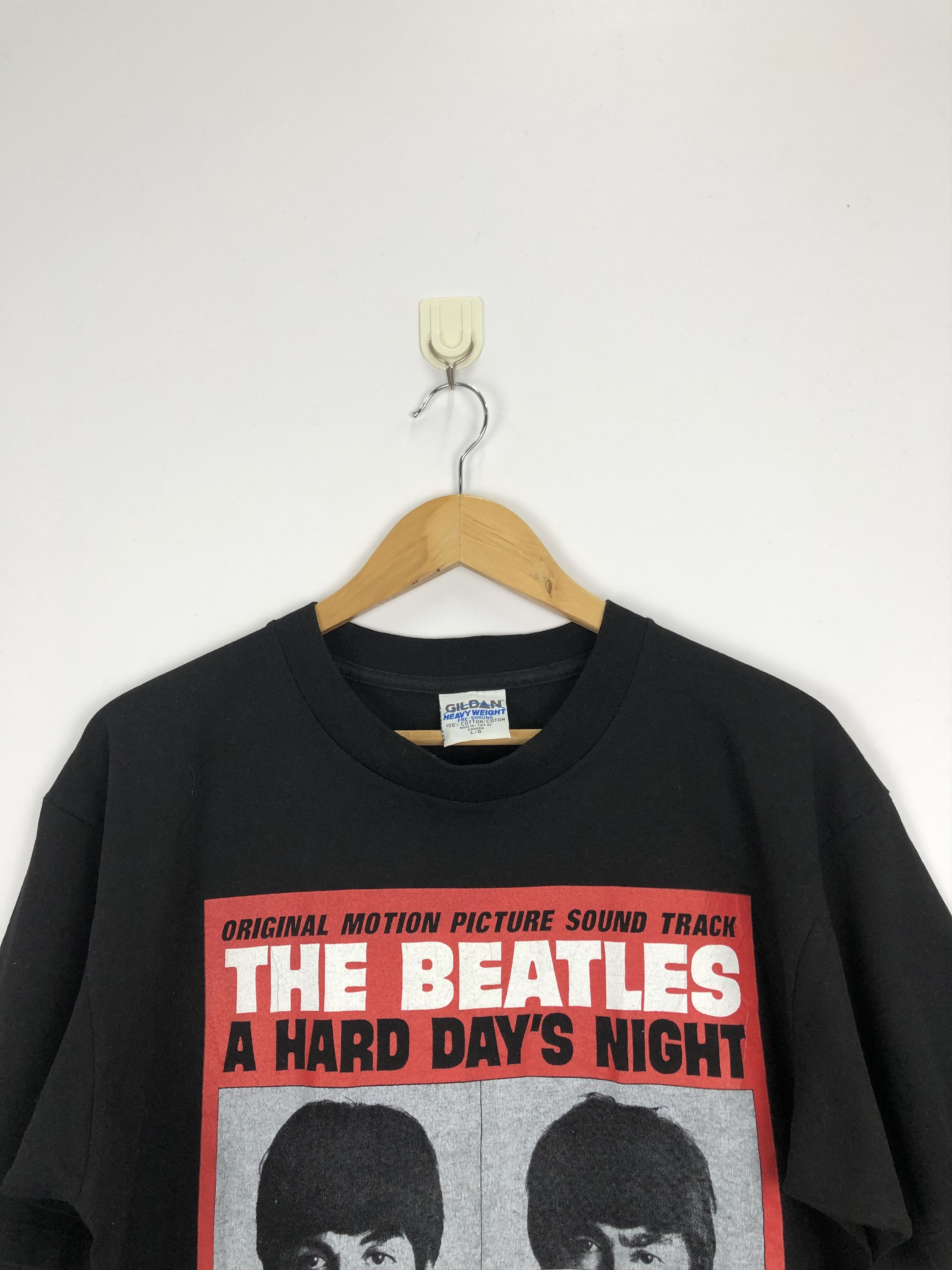 Band Tees × Vintage Vintage 90s The Beatles A Hard Days Night Band Tee TA0001 Size US L / EU 52-54 / 3 - 6 Thumbnail
