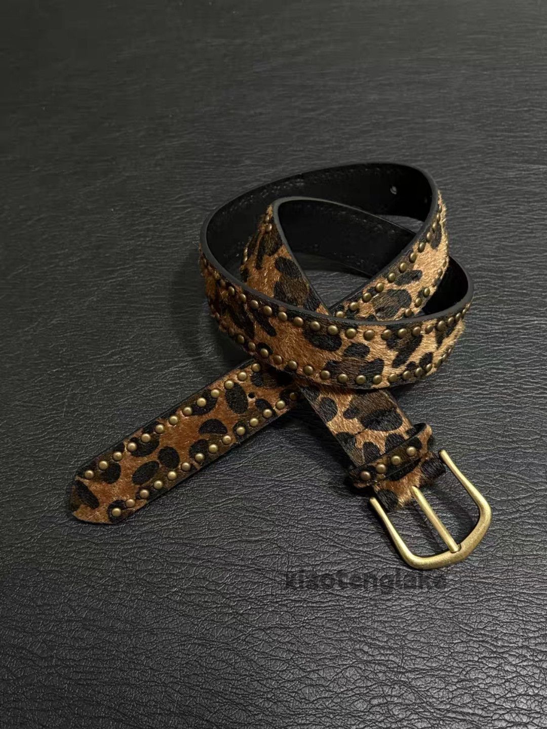 Japanese Brand Unisex punk yuppie hippie leopard pattern festival belt Size ONE SIZE - 5 Thumbnail