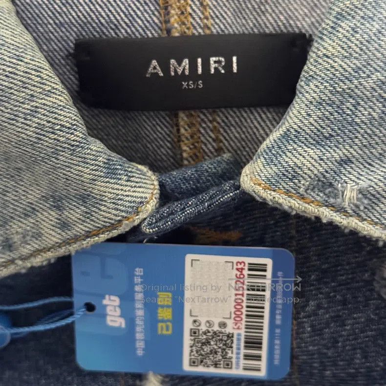 Amiri Amiri Size XS Patchwork denim destroyer jacket Size US XS / EU 42 / 0 - 4 Thumbnail