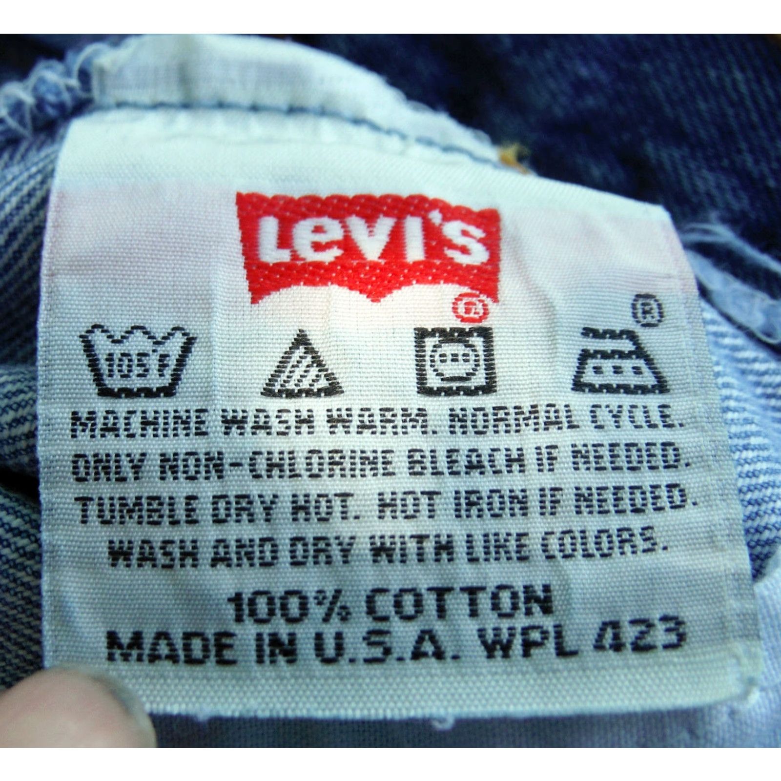 Denime VINTAGE Levi's 501-0193 Jeans - Levi's Red Tab - Denim Blue - 1990s Rockabilly - Men's 40/30 - Made in USA Size US 40 / EU 56 - 3 Thumbnail