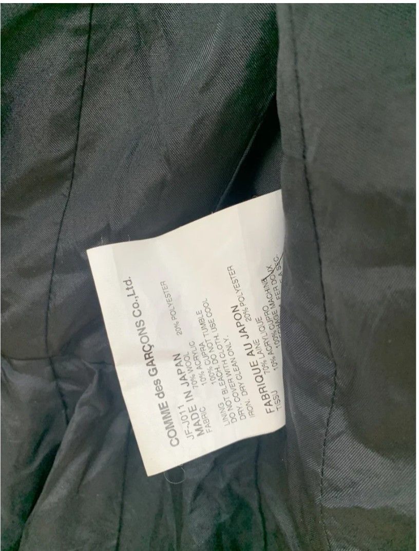 Issey Miyake Junya Watanabe X Comme Des Gargons Wool Brested Jacket Size US XS / EU 42 / 0 - 4 Thumbnail