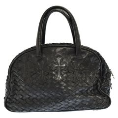 Buy Chrome Hearts TOTE MINI VINYL Cemetery Cross Patch Leather