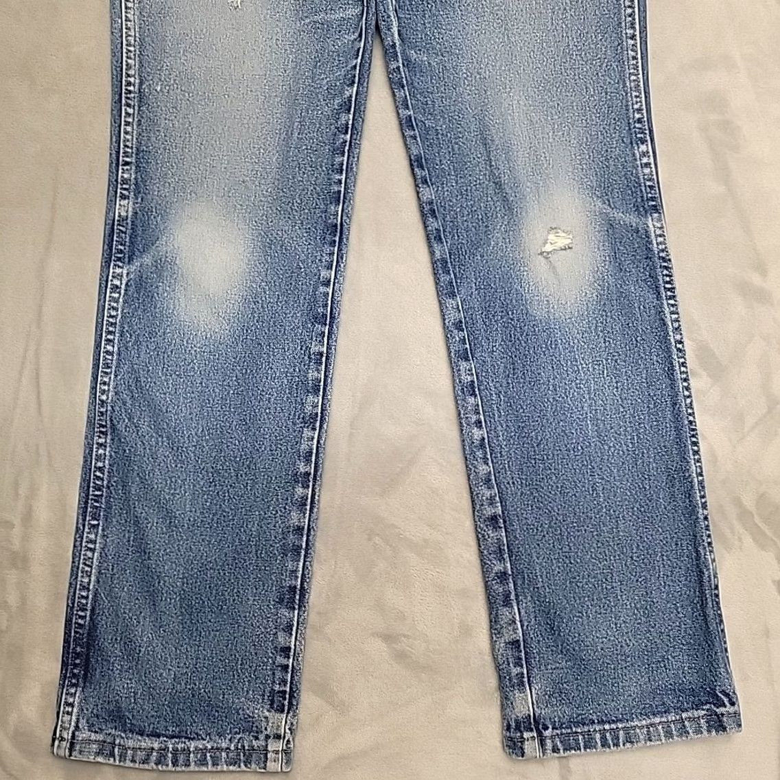 Wrangler Wrangler Jeans Men 32x34 Faded Whiskered Denim Pants 936PWD Western Cowboy Retro Jeans Mens 32 Blue Denim Pants Wrangler 936WD Western Cowboy Retro Size US 32 / EU 48 - 2 Thumbnail