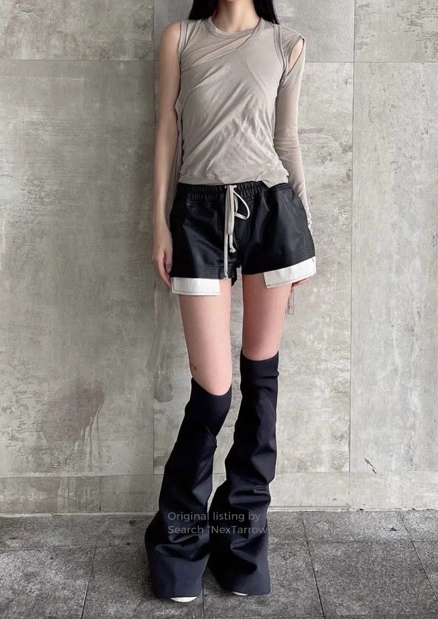 Rick Owens Rick Owens 24FW Waxed Lambskin Boxers Shorts. Size 37" - 6 Thumbnail