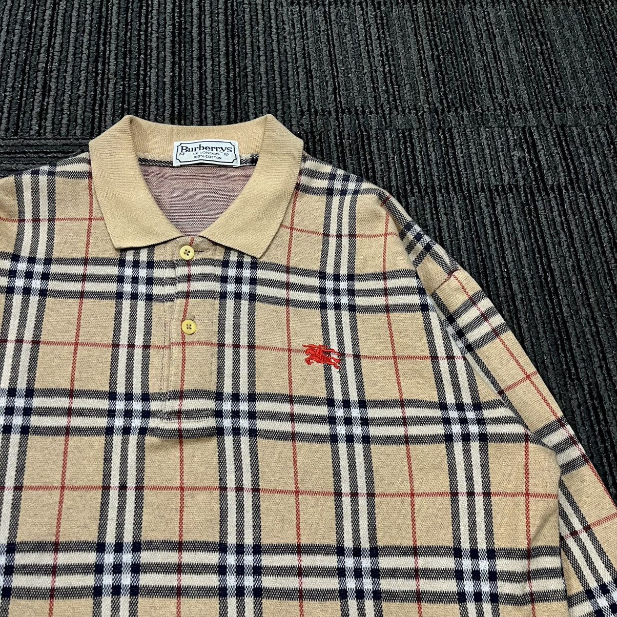 Burberry vintage burberry nova check polo shirt longsleeve Size US M / EU 48-50 / 2 - 2 Thumbnail