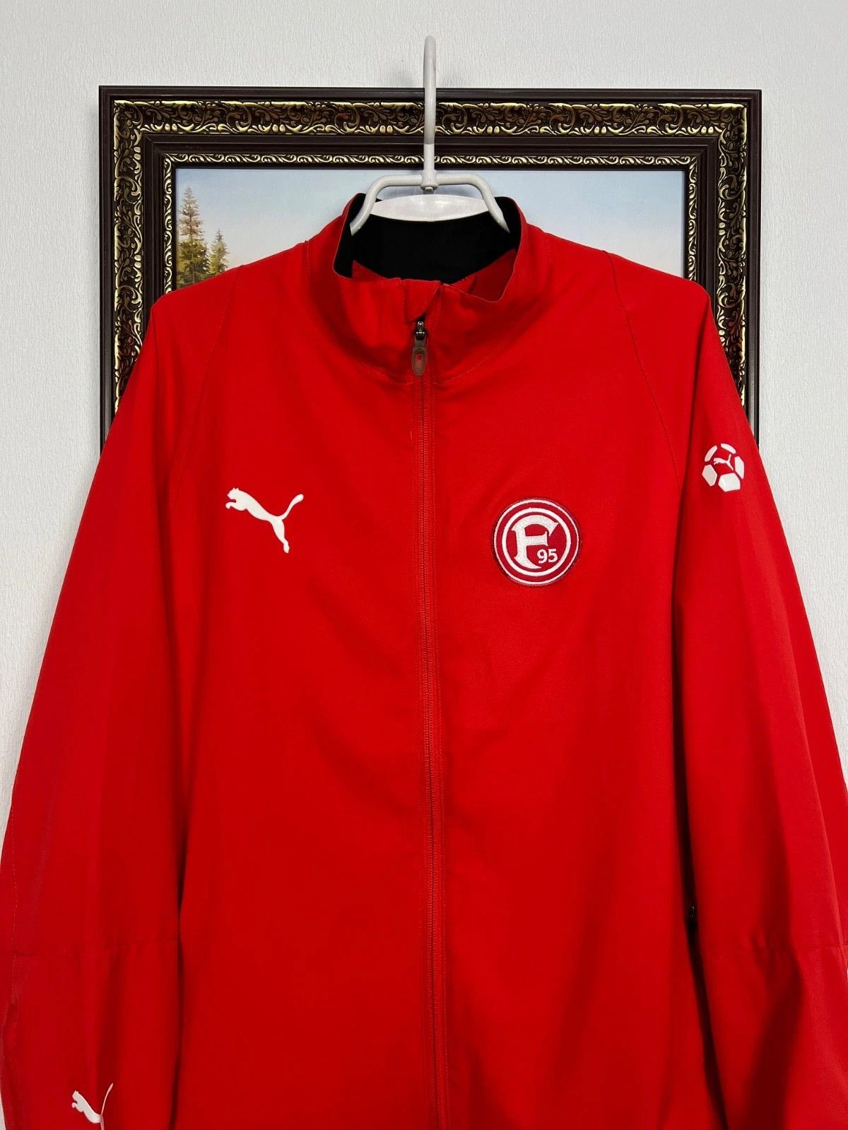 Puma Vintage Fortuna Dusseldorf Football Jacket Soccer Track Top Size US L / EU 52-54 / 3 - 2 Thumbnail