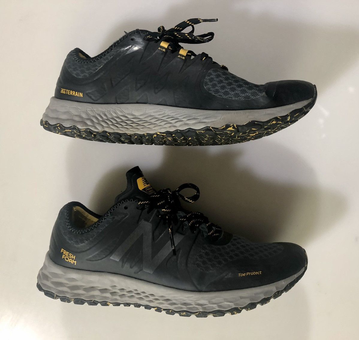 New Balance New Balance Gray/Black kaymin trail v1 running shoes 12 VGC Size US 12 / EU 45 - 4 Thumbnail