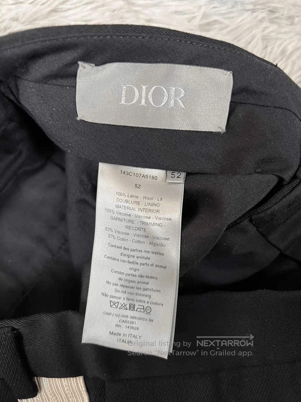 Dior Sz 52 Dior 21AW Side Stripe Trousers. Size US 36 / EU 52 - 4 Thumbnail