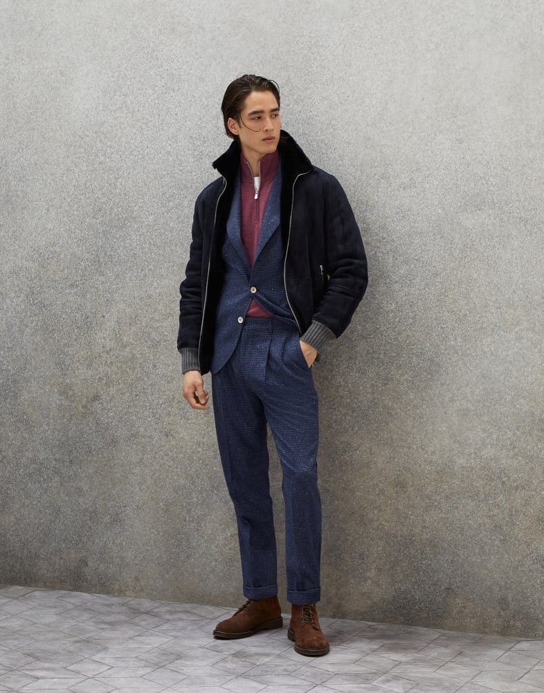 Brunello Cucinelli Suit in Navy Size 54R - 2 Thumbnail