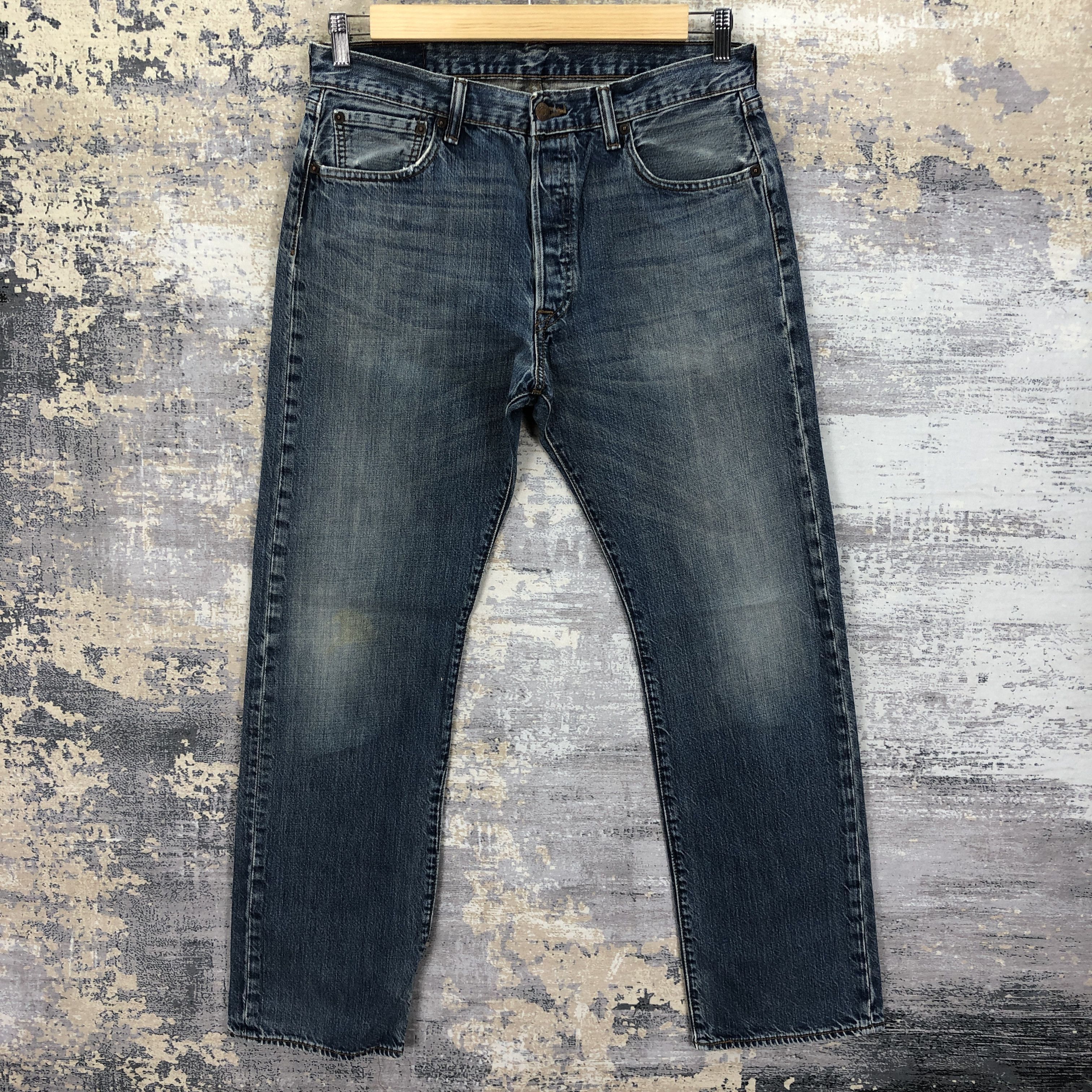 Vintage Y2K Levis 501 Faded Jeans Levi's Mud Stonewash Denim