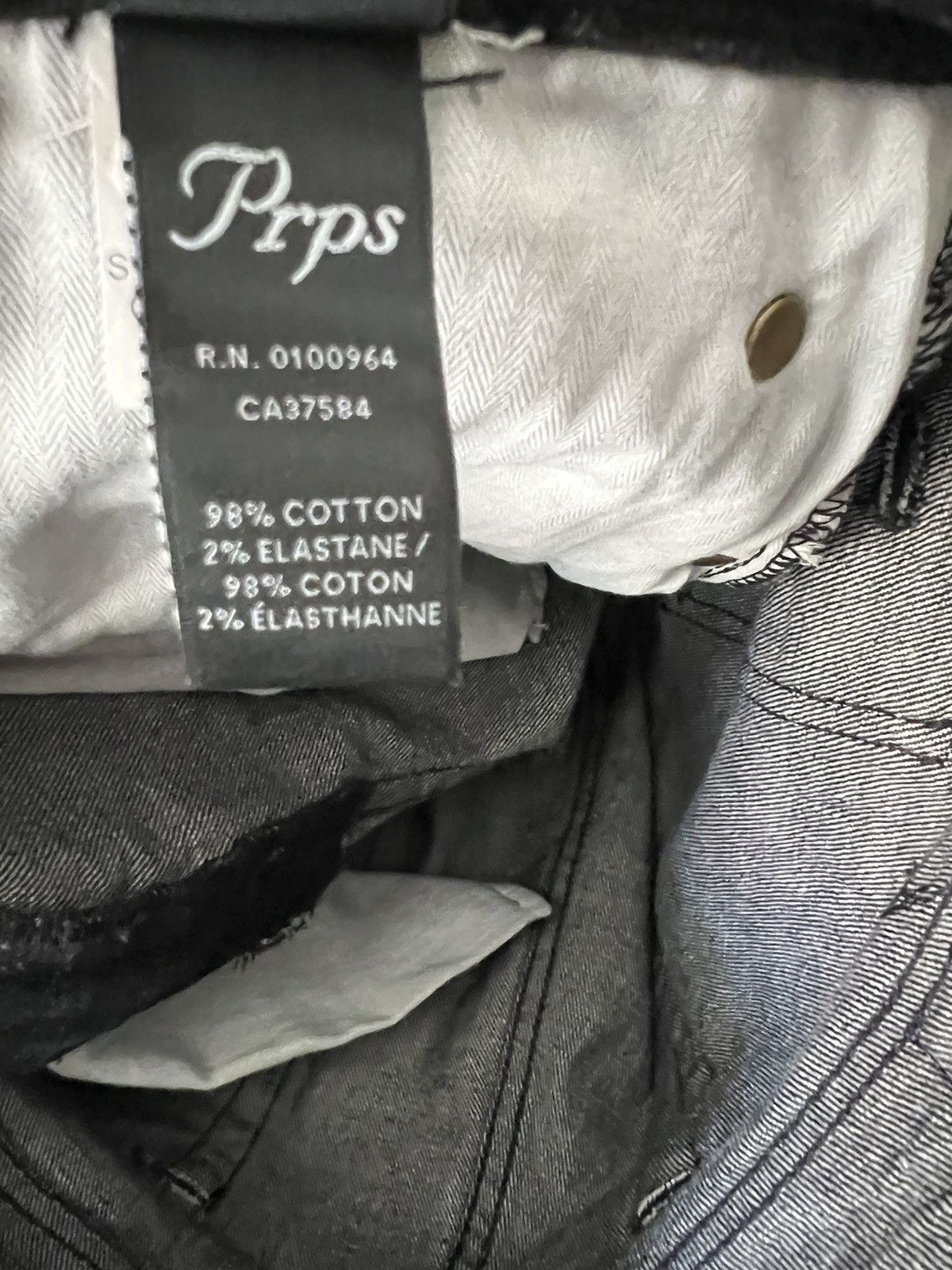 Prps PRPS Cayenne Super Skinny Fit Men's Jeans Black Size 42/32 Size US 42 / EU 58 - 9 Thumbnail