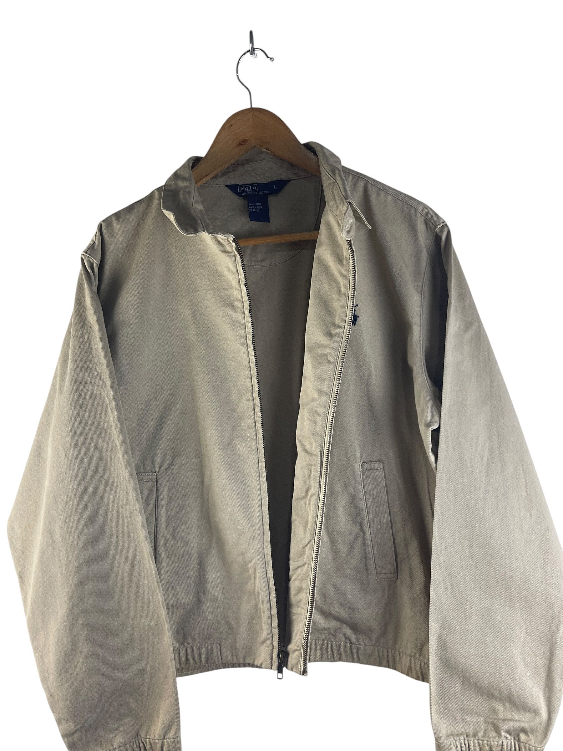 Polo Ralph Lauren Vintage Polo Ralph Lauren Jacket Beige Cotton Small Pony Size US L / EU 52-54 / 3 - 5 Thumbnail