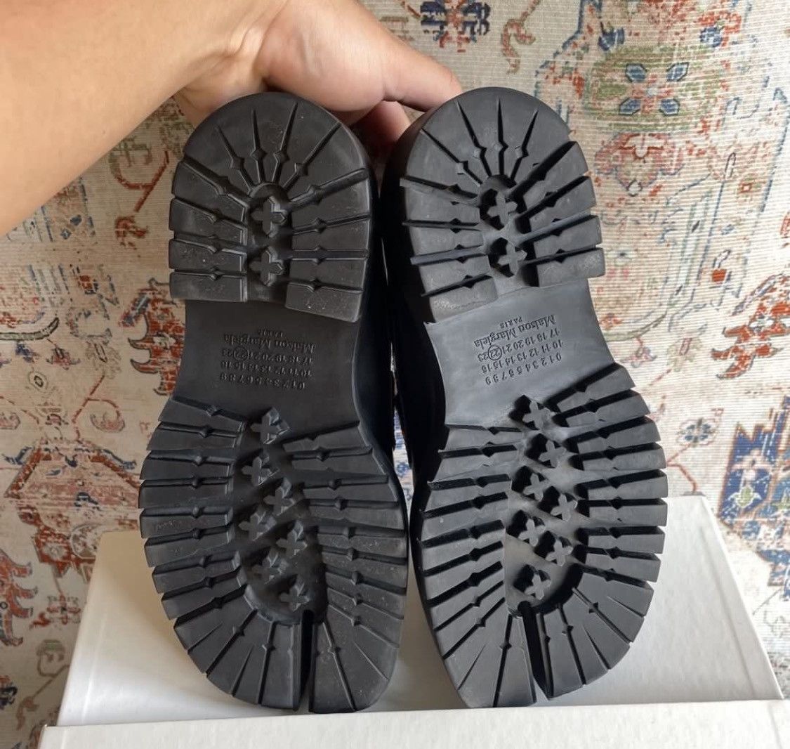 Maison Margiela Maison Margiela Tabi Lug Sole Penny Loafers Black Leather Size US 6 / EU 39 - 10 Thumbnail