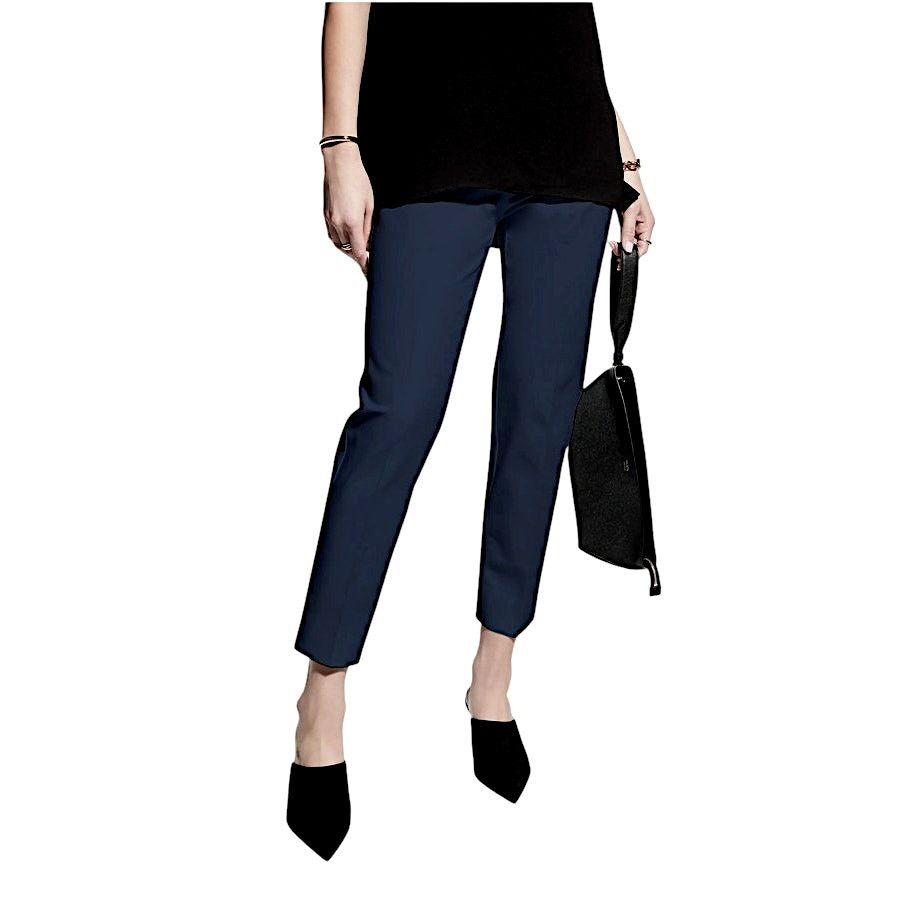 Lafayette 148 Lafayette 148 Navy Blue/Black Pants | Size 14 Size 36" / US 14 / IT 50 - 4 Thumbnail