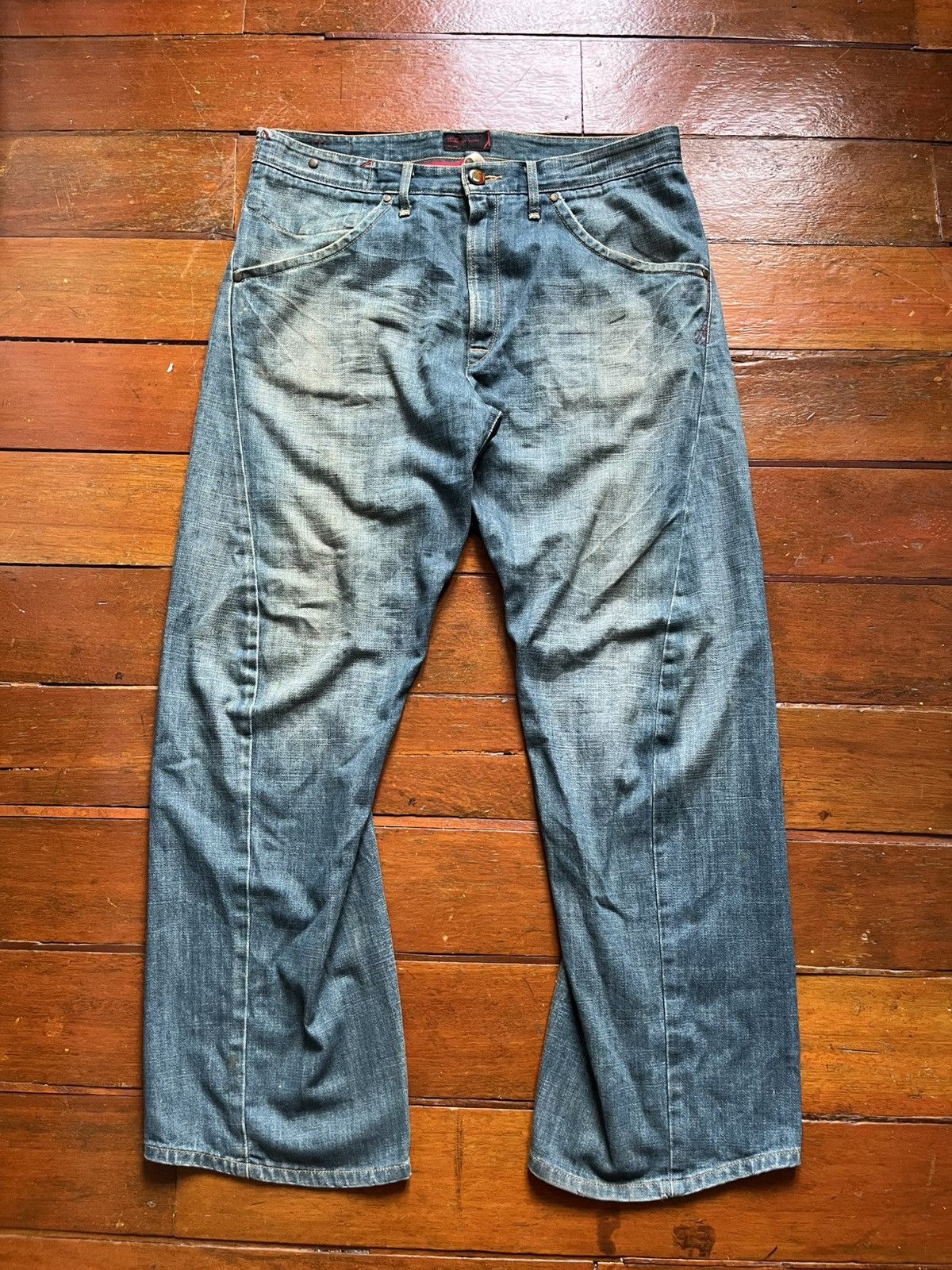 Levi's Vintage Clothing Levis Engineered jeans buckle back twisted Size US 36 / EU 52 - 2 Thumbnail