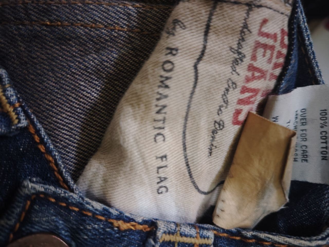 Other Drive Jeans Vintage Flared Denim Rare Distressed Embroidery Size US 28 / EU 44 - 6 Thumbnail