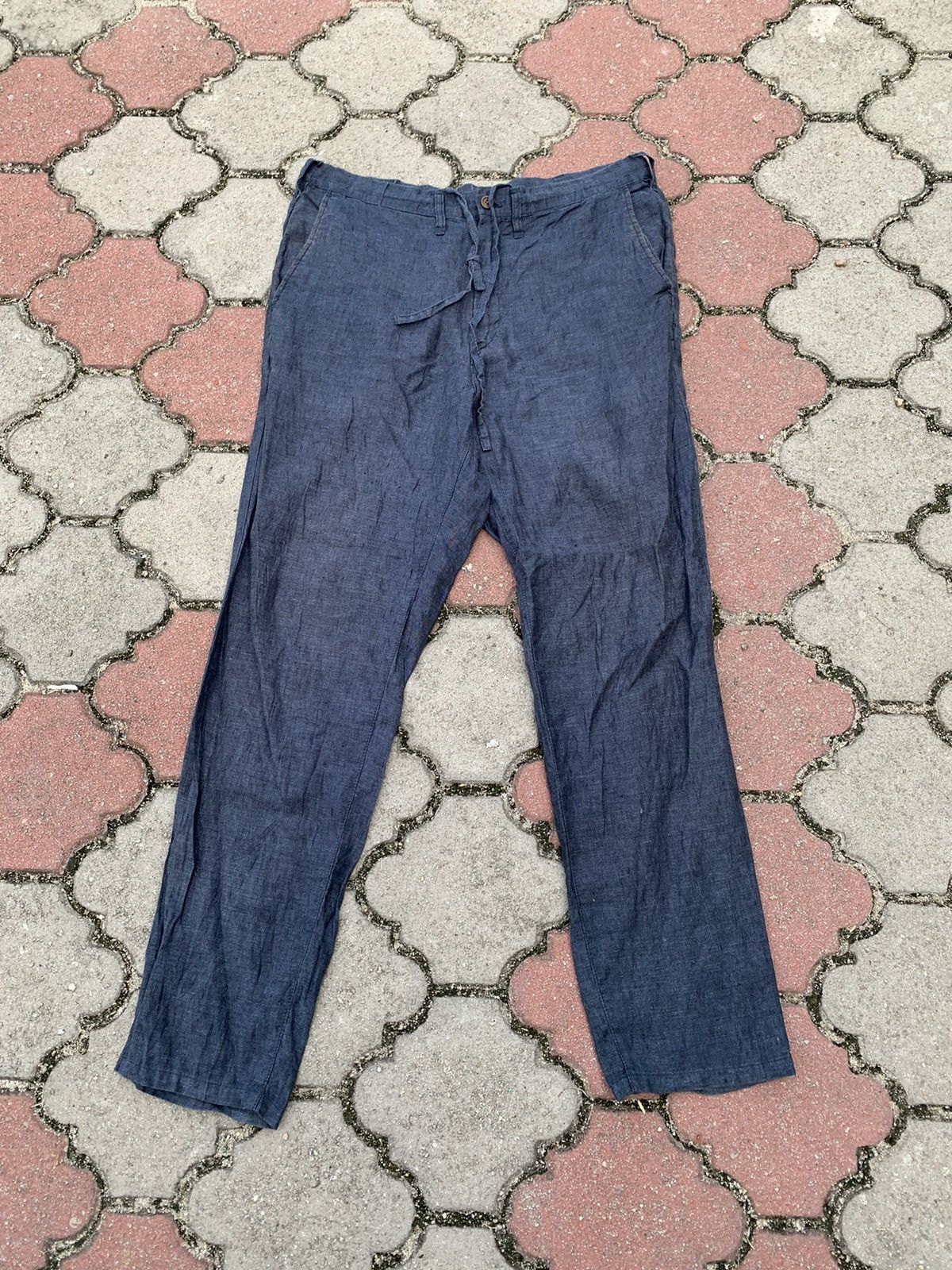 Japanese Brand Steals! Japanese Brand Muji Casual Cotton Linen Pants Size US 35 - 1 Thumbnail