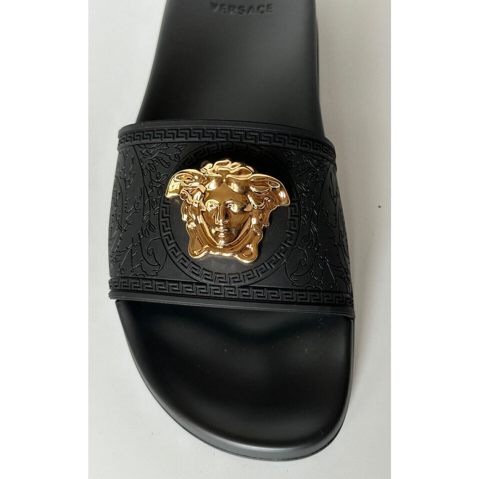 Versace Versace Gold Medusa Head Slides Sandals Black 10 US (40) Size US 10 / IT 40 - 3 Thumbnail