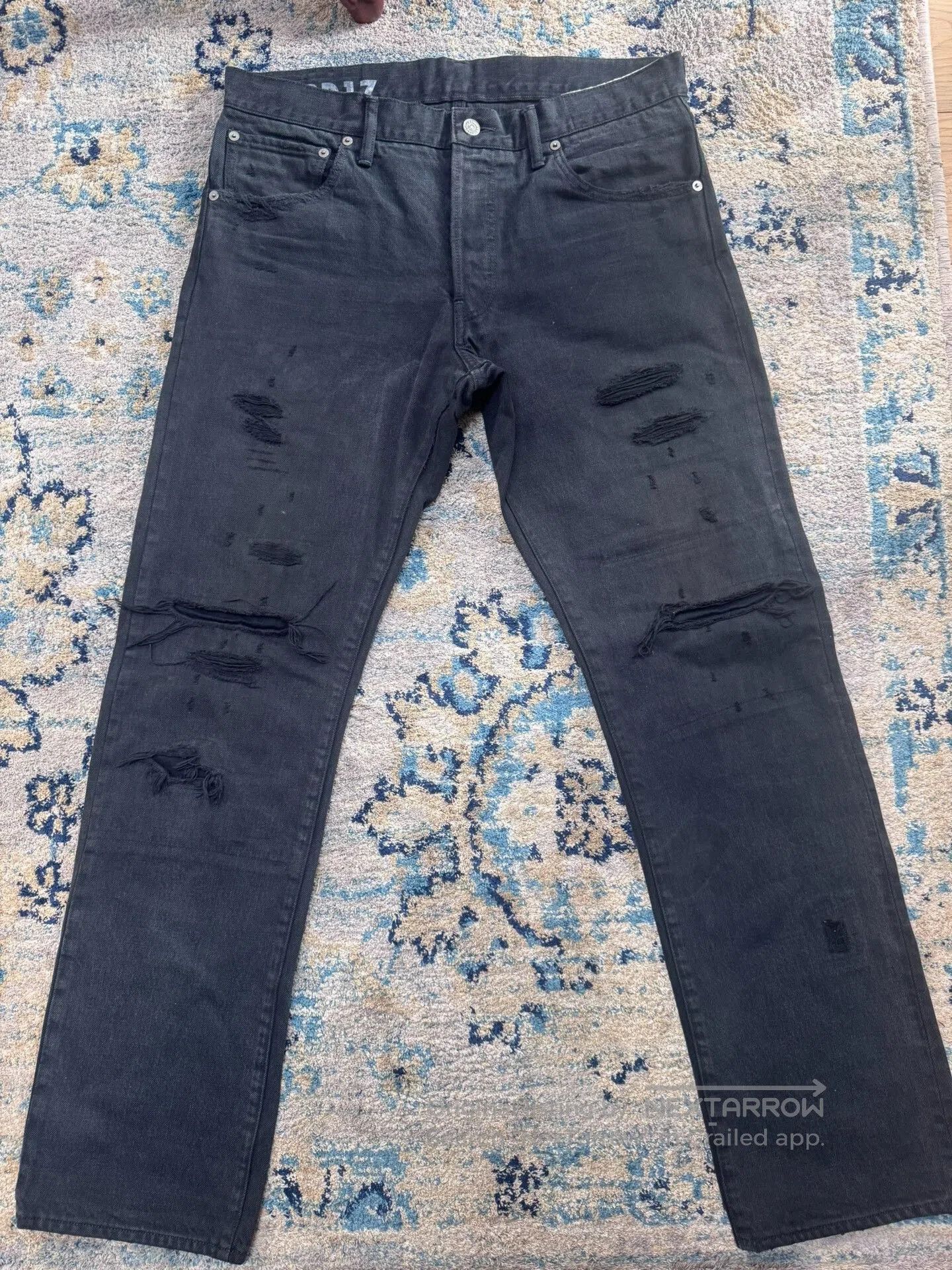 Visvim VISVIM 21SS Social 01.2D17 Distressed Jeans. Size US 34 / EU 50 - 1 Thumbnail