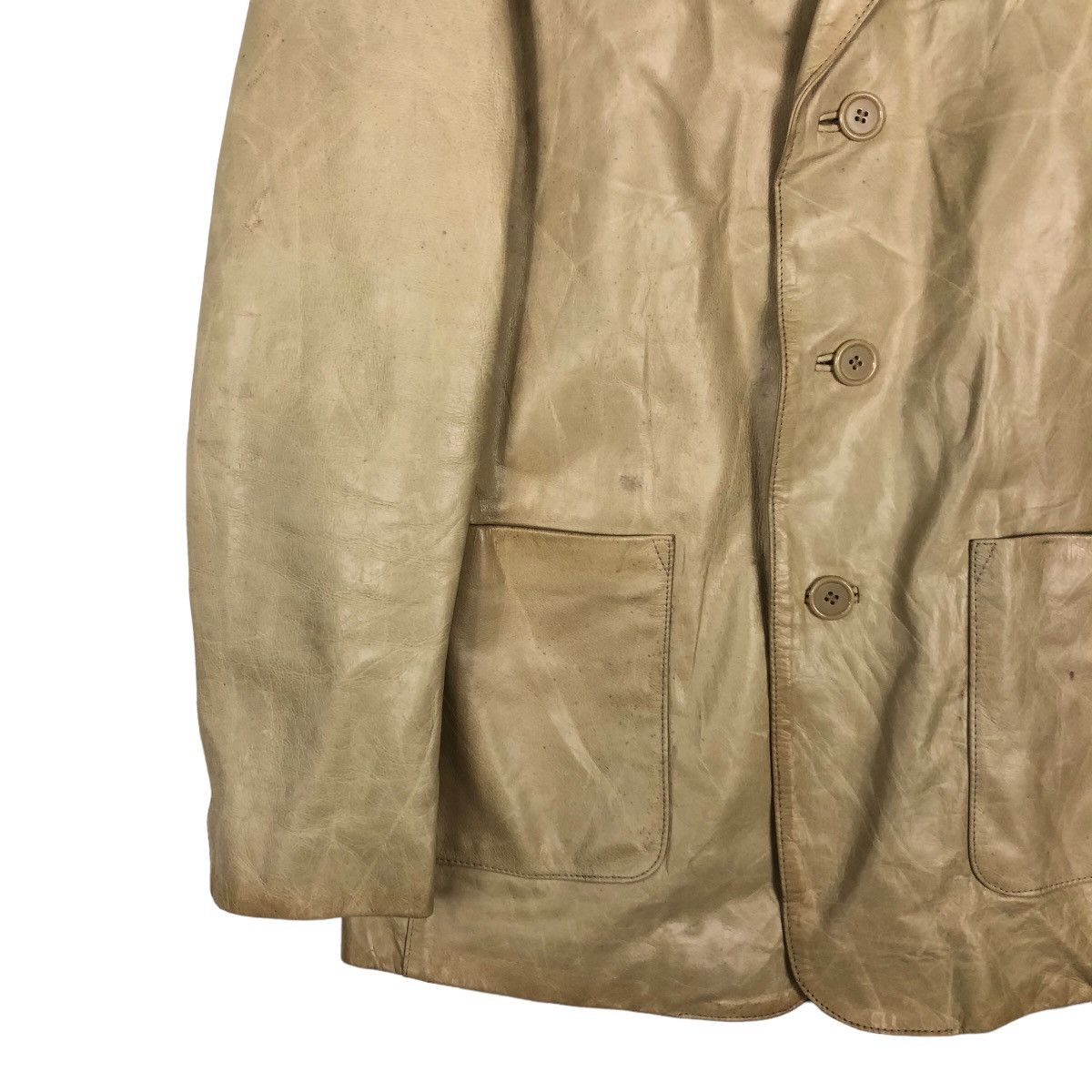 Issey Miyake 🔥Vintage Chore Leather Jacket C’S Men Japan Issey Miyake Size US L / EU 52-54 / 3 - 4 Thumbnail