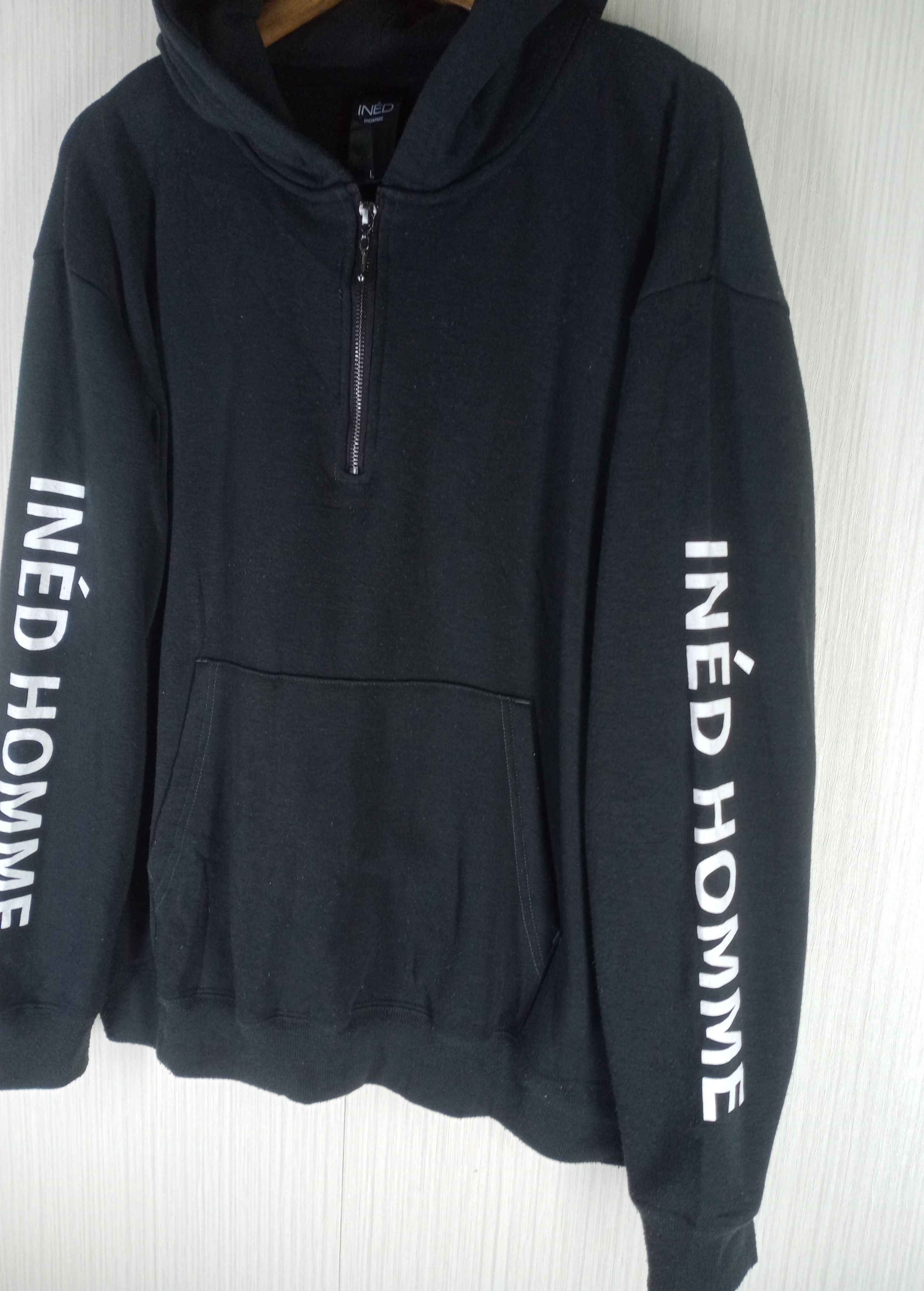 Issey Miyake Rare Vintage Ined Homme Issey Miyake Half Zipper Hoodie Size US L / EU 52-54 / 3 - 2 Thumbnail