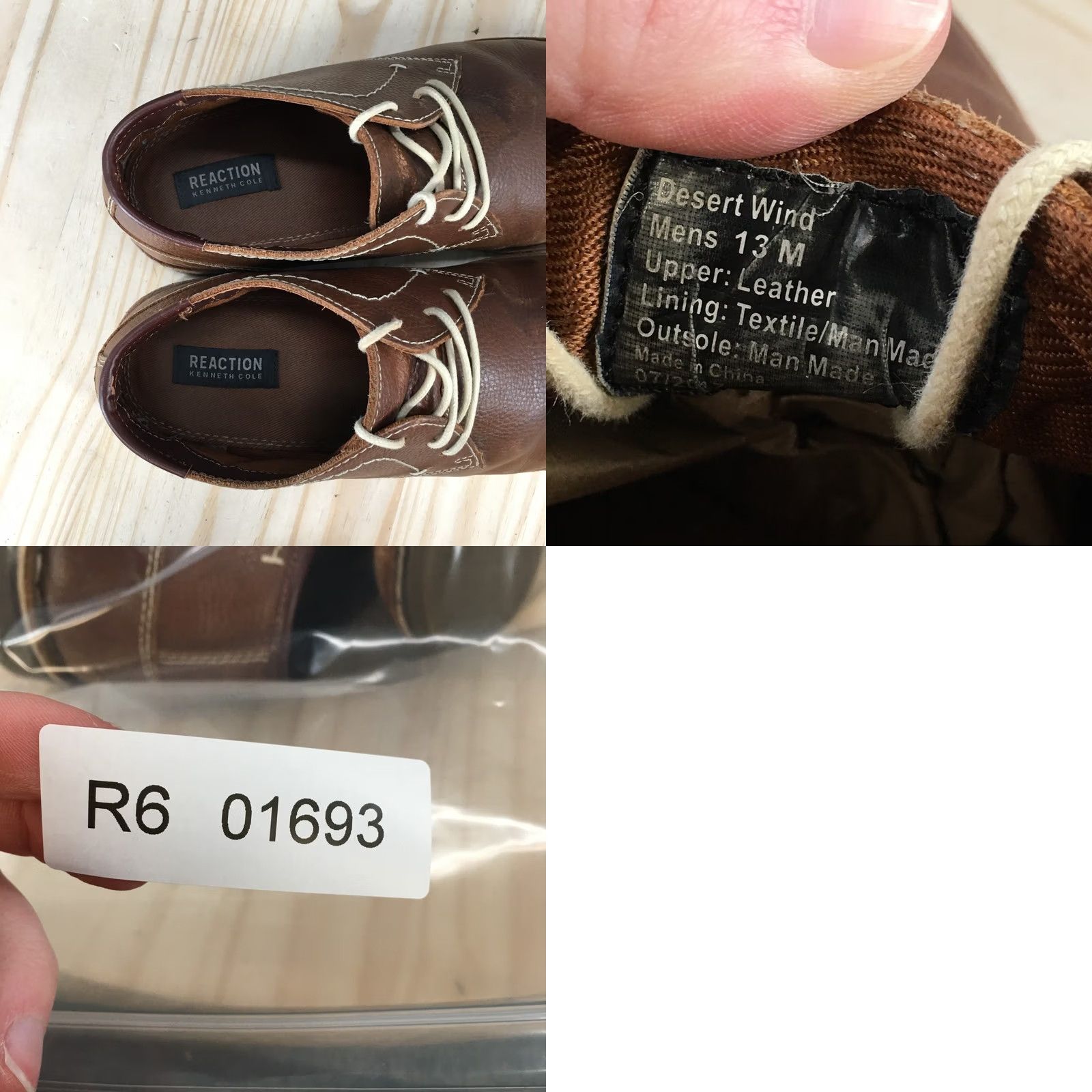 Kenneth Cole Kenneth Cole Reaction Desert Wind Mens 13 M Brown Leather Chukka Boots Lace Up Size US 13 / EU 46 - 10 Thumbnail