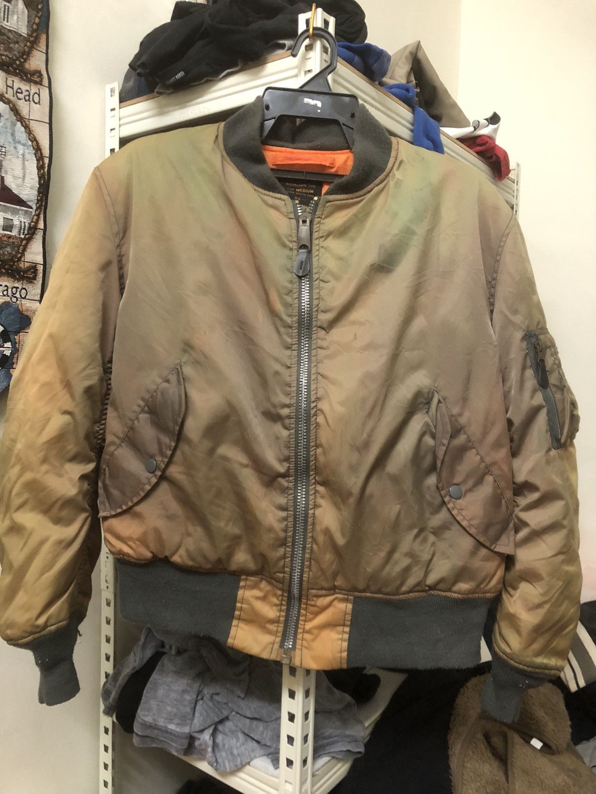 Japanese Brand × Vintage Flying men Bomber jacket MA-1 Size US M / EU 48-50 / 2 - 1 Thumbnail