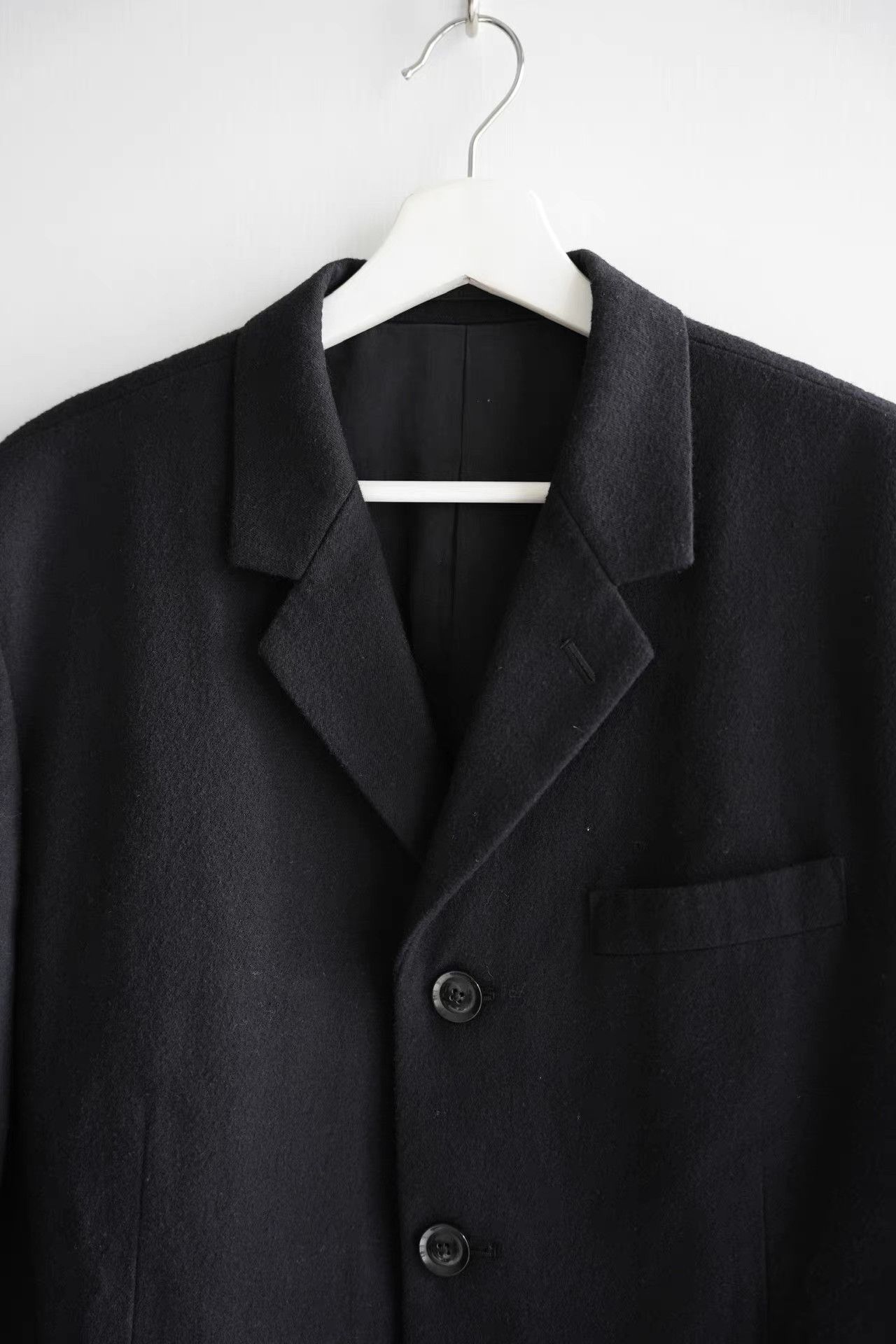 Yohji Yamamoto Yohji Yamamoto 05aw Four-Button Heavy Wool Blazer K4 Size US M / EU 48-50 / 2 - 3 Thumbnail