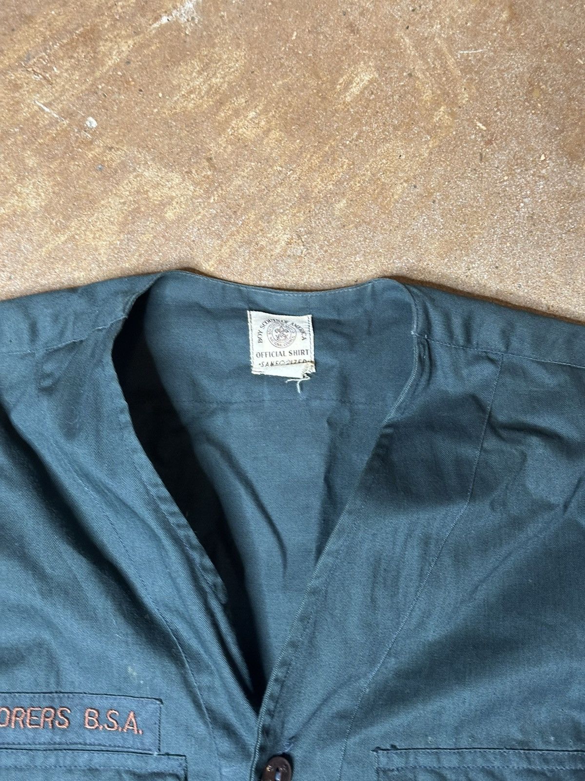 Vintage 1950s Boy Scouts Button Up Shirt Size L / US 10 / IT 46 - 4 Thumbnail