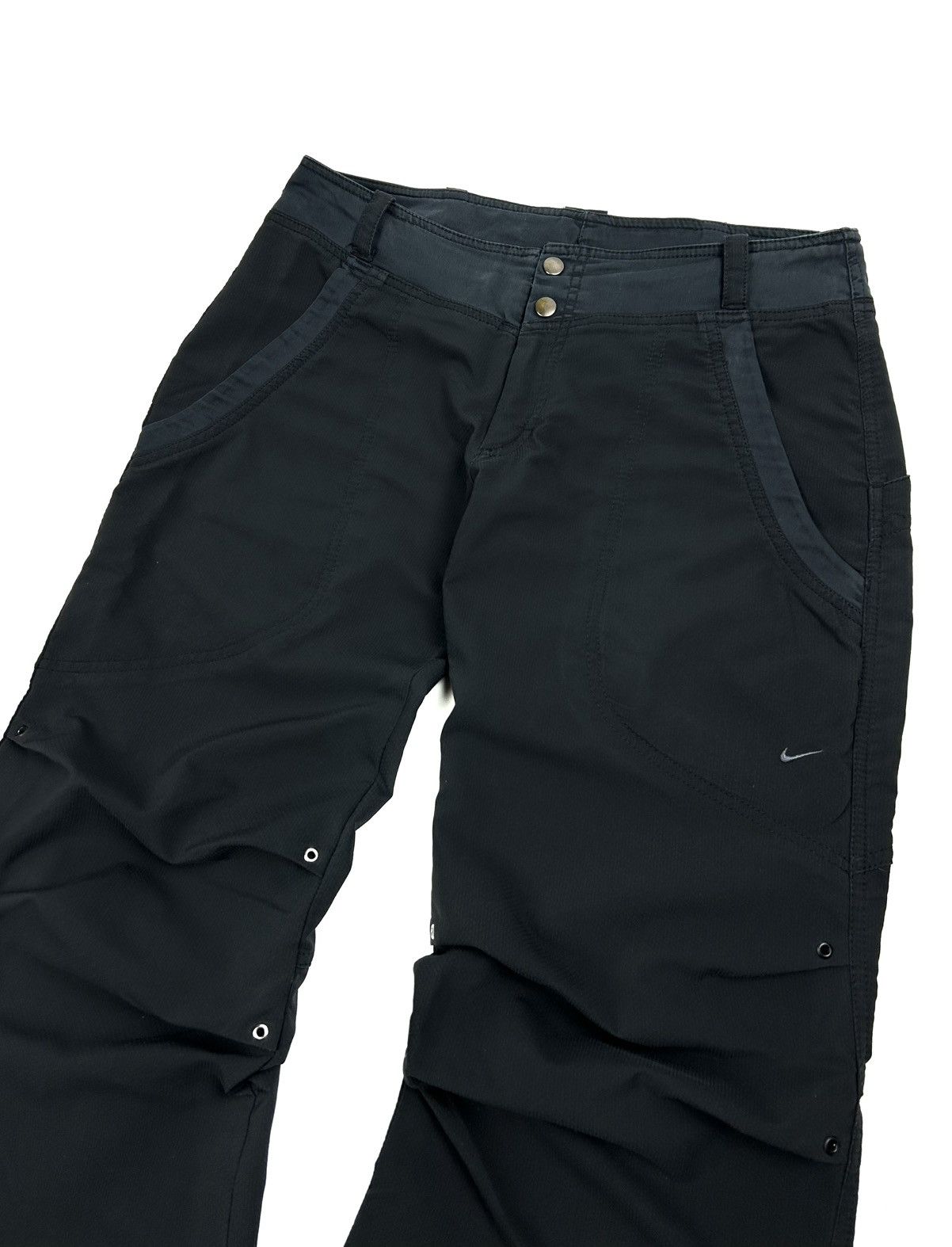 Nike Vintage Y2K Nike Baggy Fit Track Pants Nylon Black Women's M Size 30" / US 8 / IT 44 - 6 Thumbnail