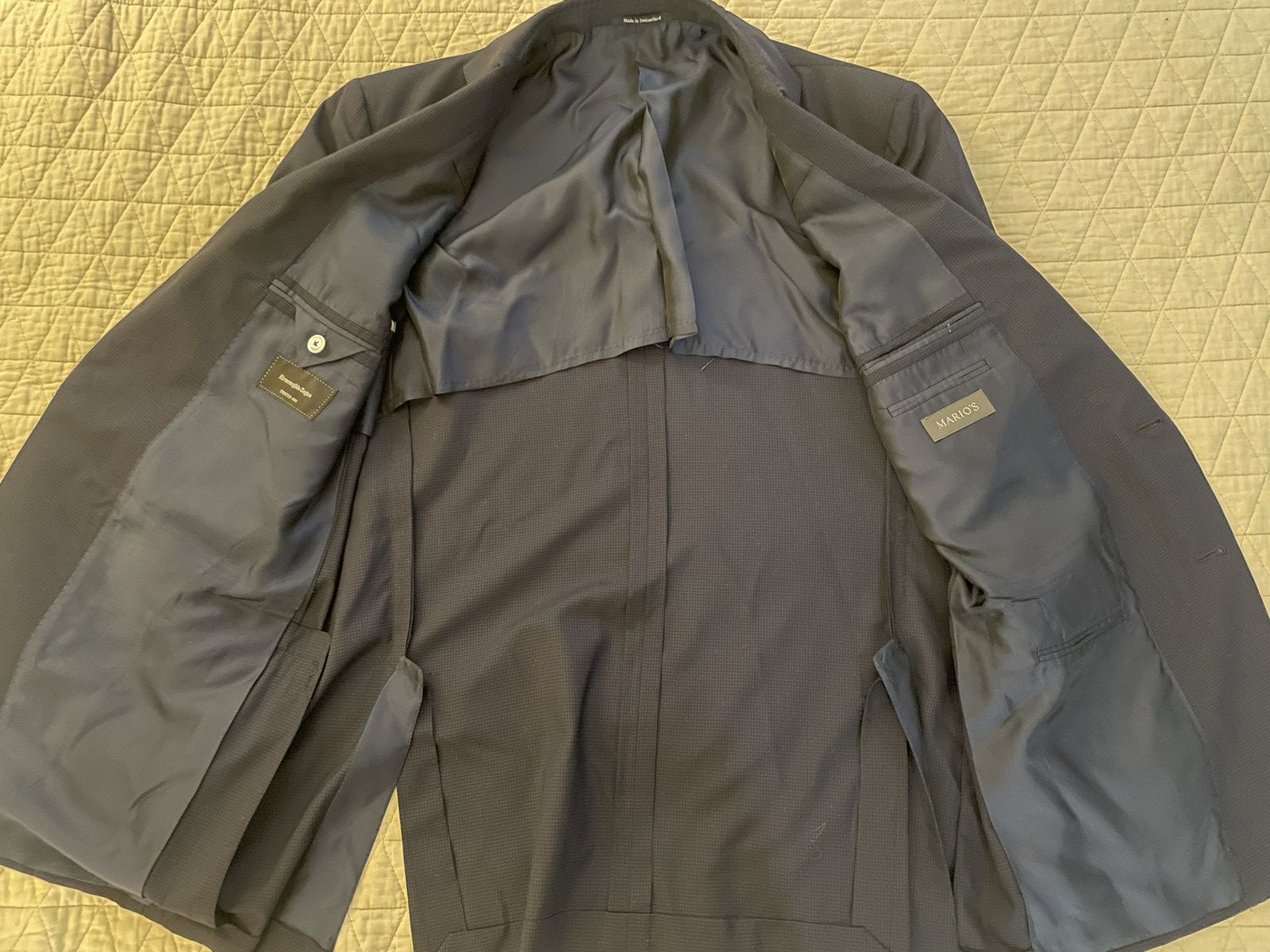 Ermenegildo Zegna Trofeo 600 Micro Check Jacket Size 46L - 12 Thumbnail