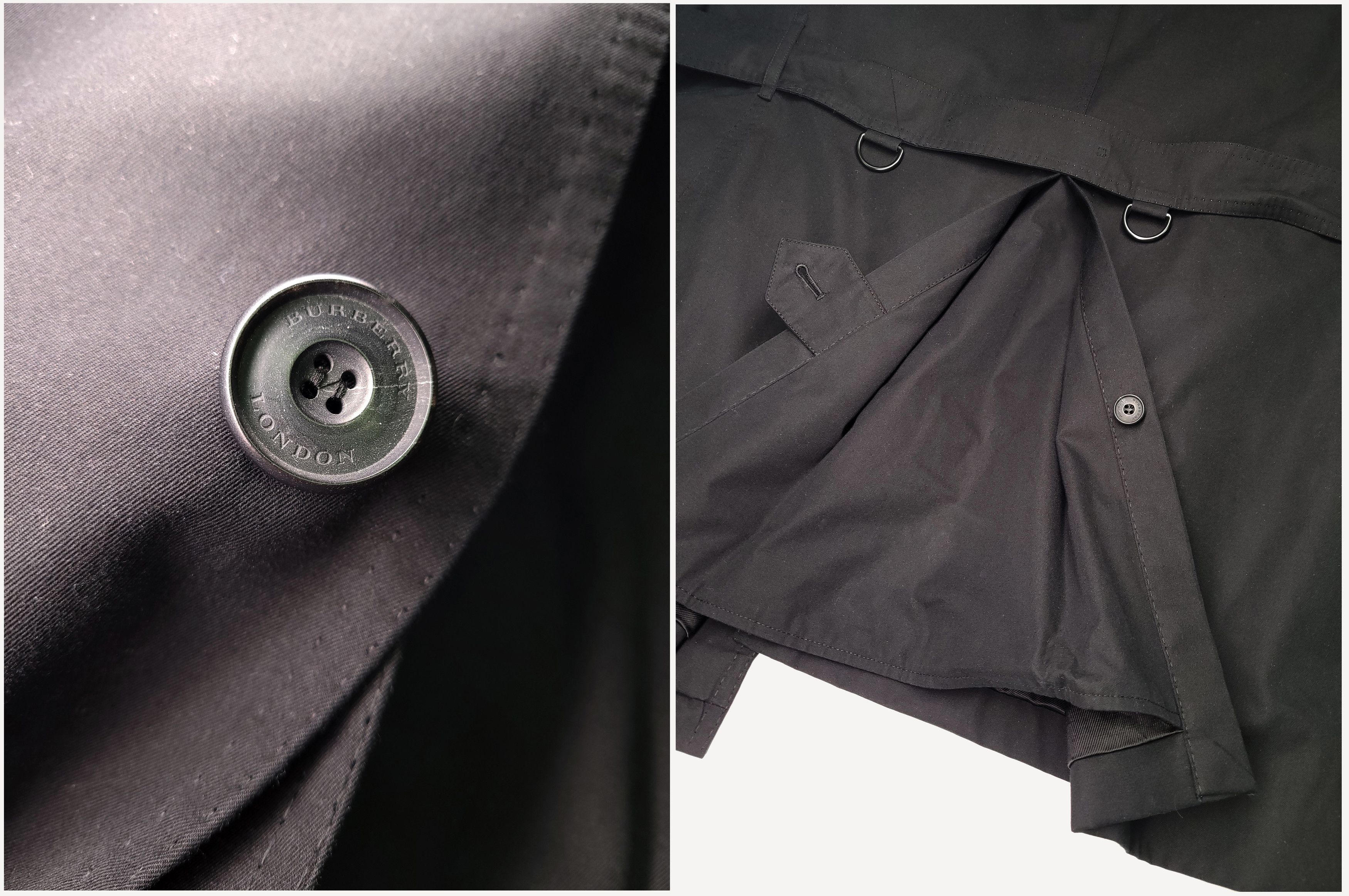 Burberry BURBERRY _ ENGLAND _ BRITTON _ LIZARD SKIN COLLAR _ TRENCH Size US L / EU 52-54 / 3 - 6 Thumbnail