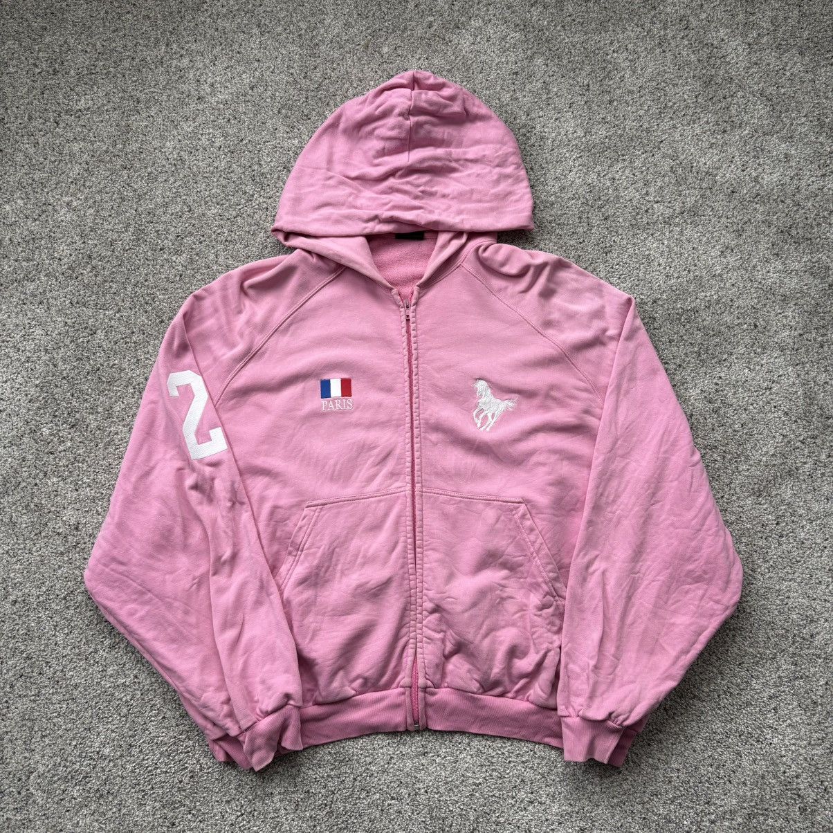 トップス BALENCIAGA POLO PARIS HORSE ZIP UP Balenciaga Polo Zip Up | Grailed