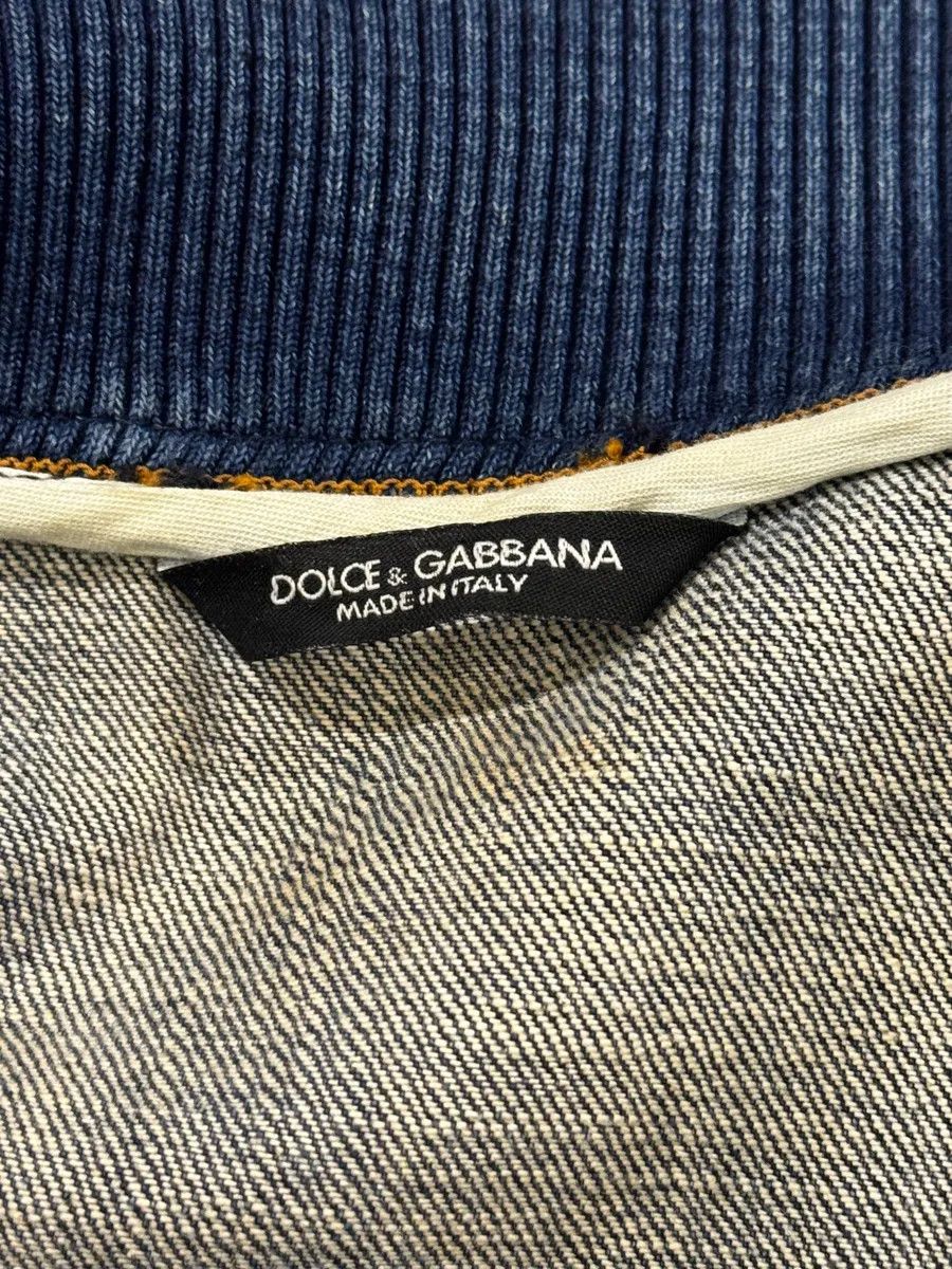 Dolce & Gabbana AW2005 Dolce & Gabbana Navy Hybrid Leather & Denim Jacket Size US M / EU 48-50 / 2 - 16 Thumbnail