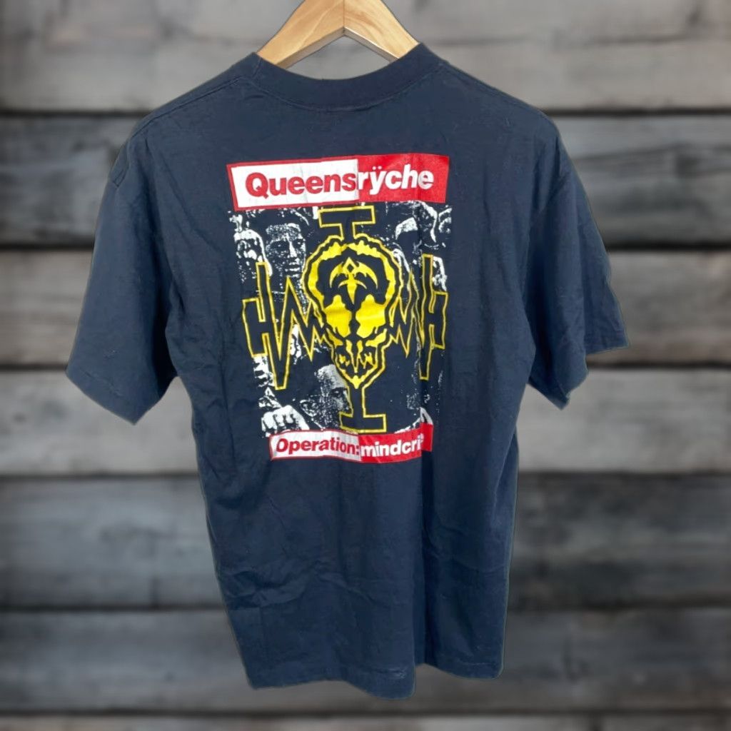 Vintage VINTAGE Queensryche Operation Mindcrime T-Shirt Brockum Mens XL Black Front Back Prints 80s Rock Retro Size US M / EU 48-50 / 2 - 1 Thumbnail