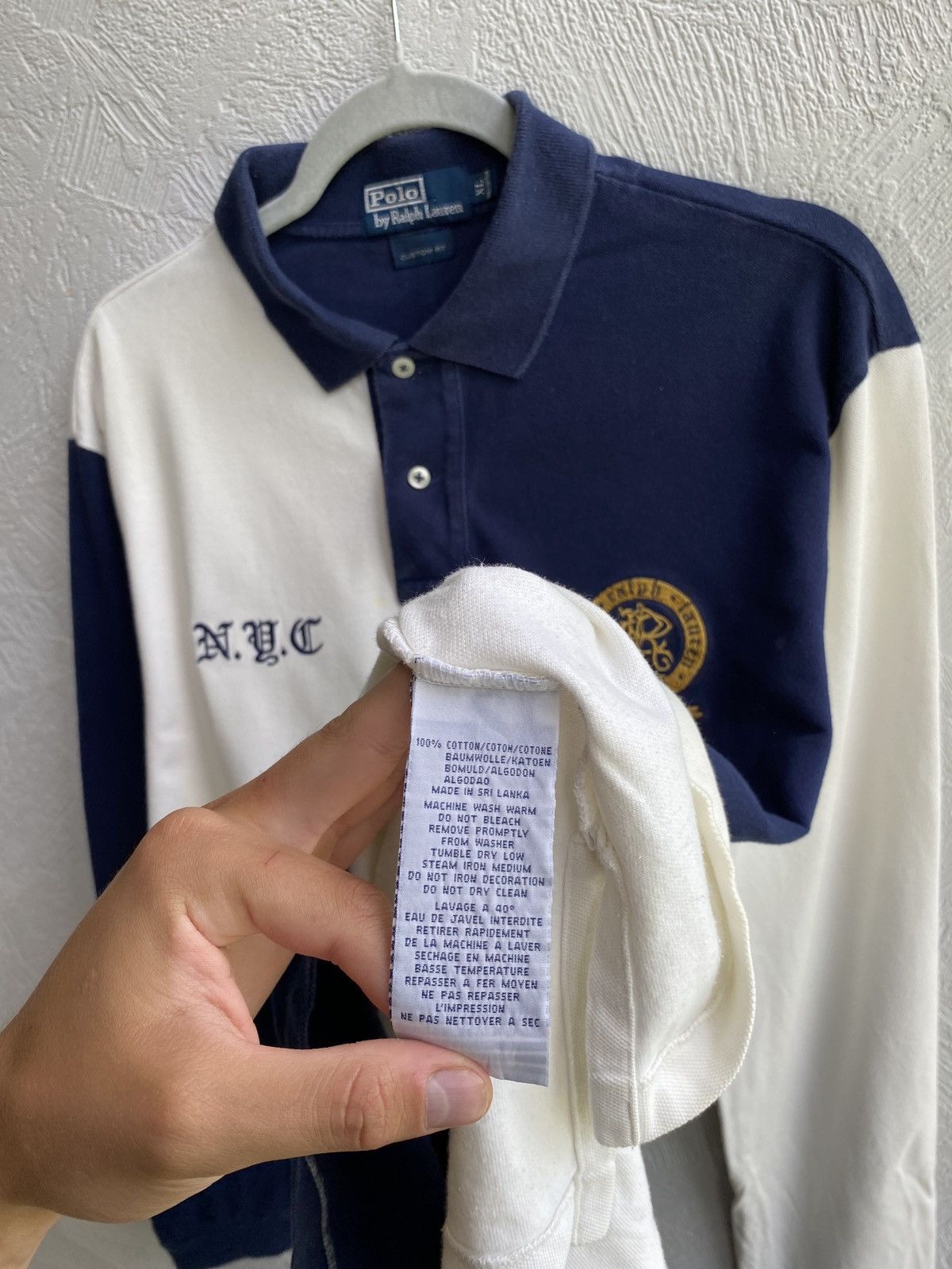 Vintage Vintage Polo Ralph Lauren Rugby Long Sleeve Size US XL / EU 56 / 4 - 6 Thumbnail