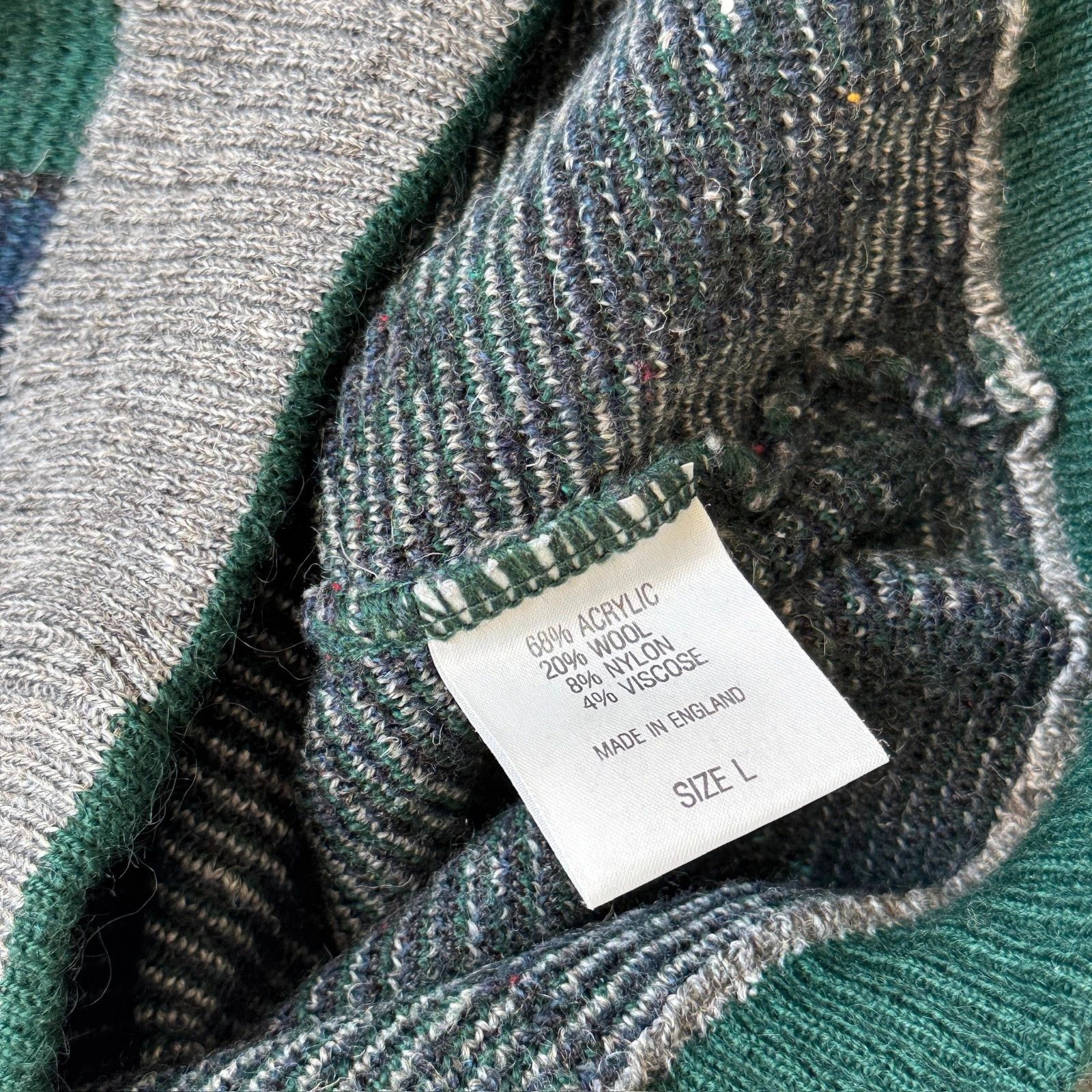 Vintage Vintage Chunky Knit Italian Style Wool Sweater Oversized Size US L / EU 52-54 / 3 - 8 Thumbnail