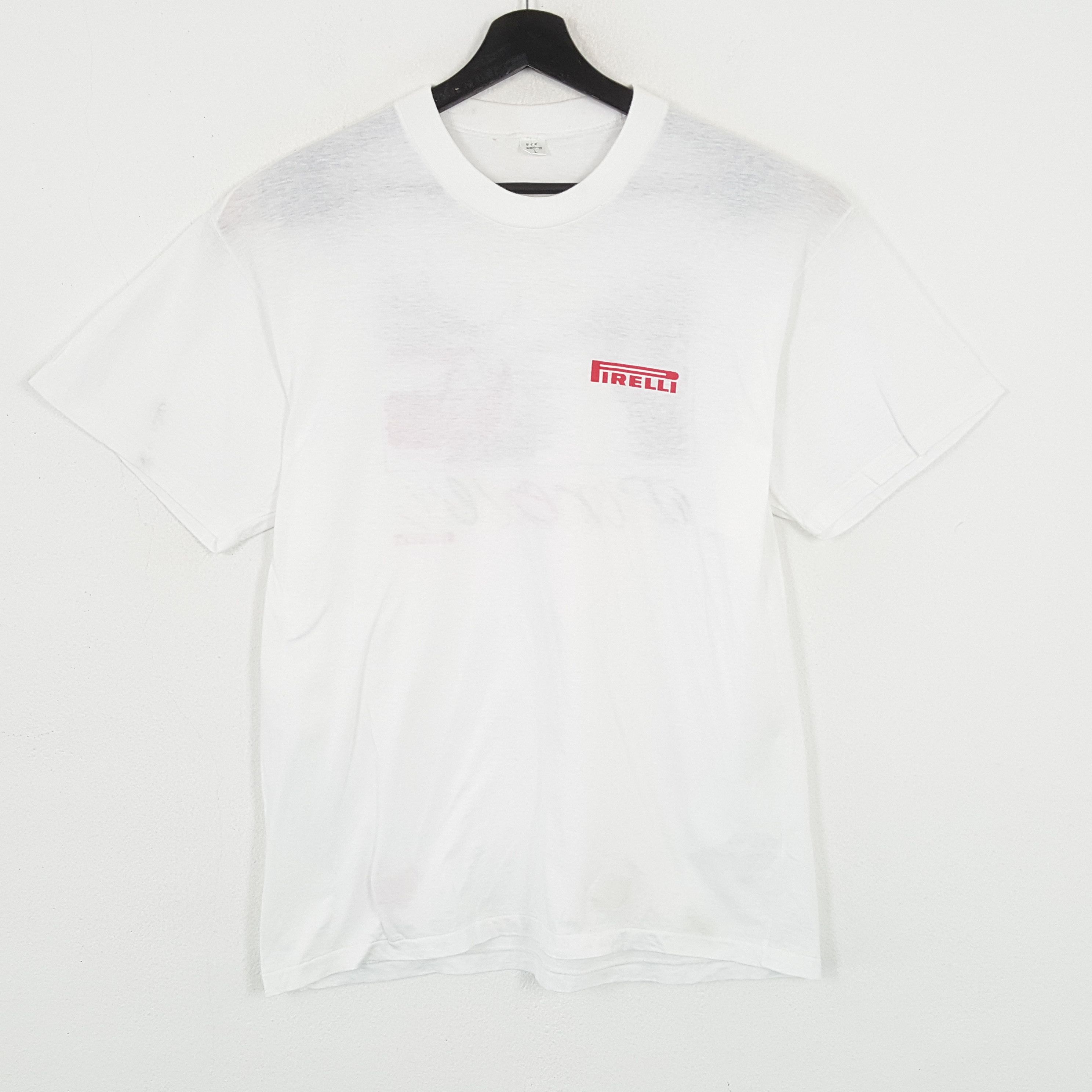 Pirelli × Vintage PIRELLI Tshirt Backprint Design Cars Design Size US M / EU 48-50 / 2 - 3 Thumbnail