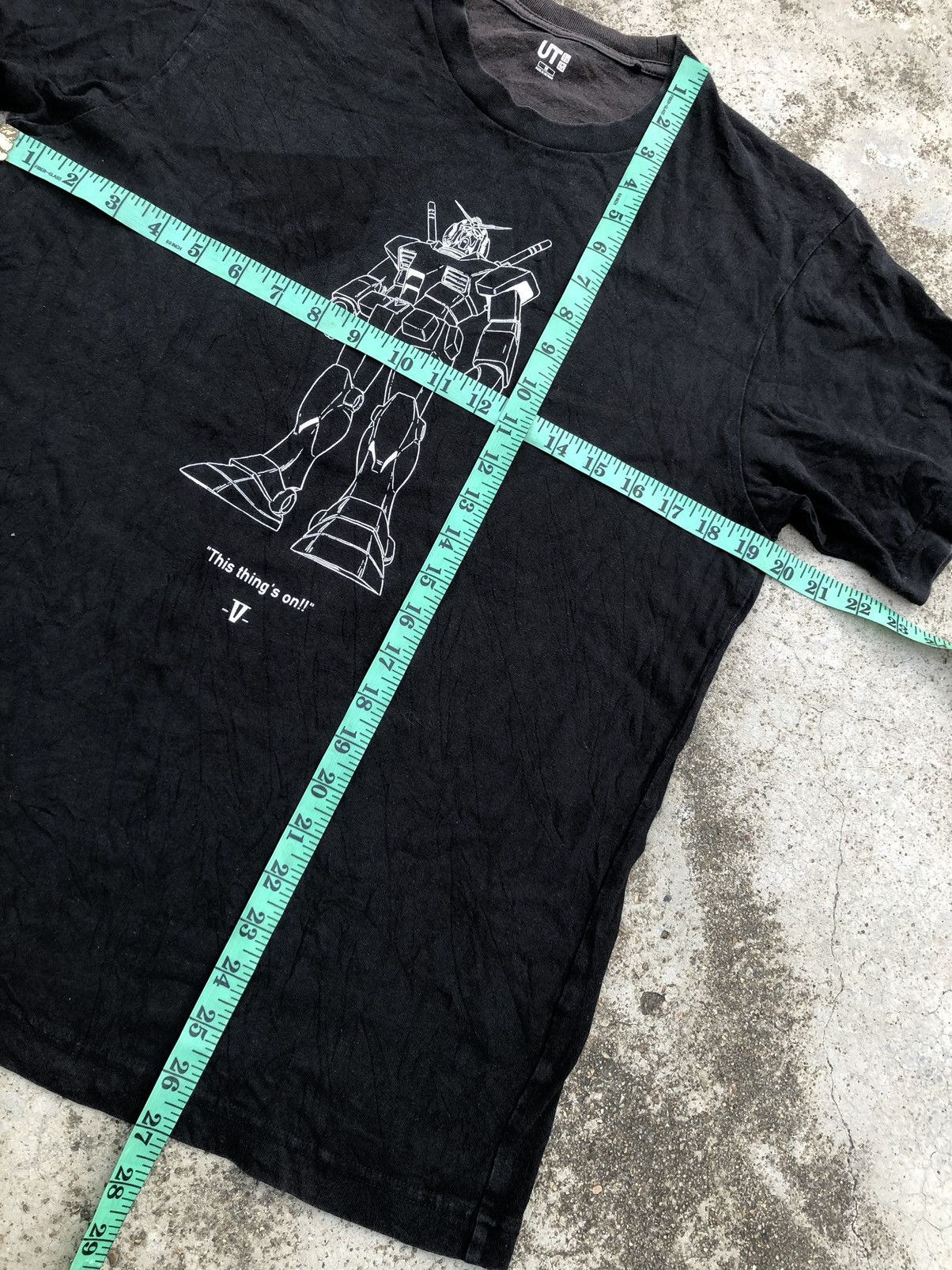 Anime GUNDAM RX 78 2 FADED BLACK TEE Size US M / EU 48-50 / 2 - 8 Thumbnail