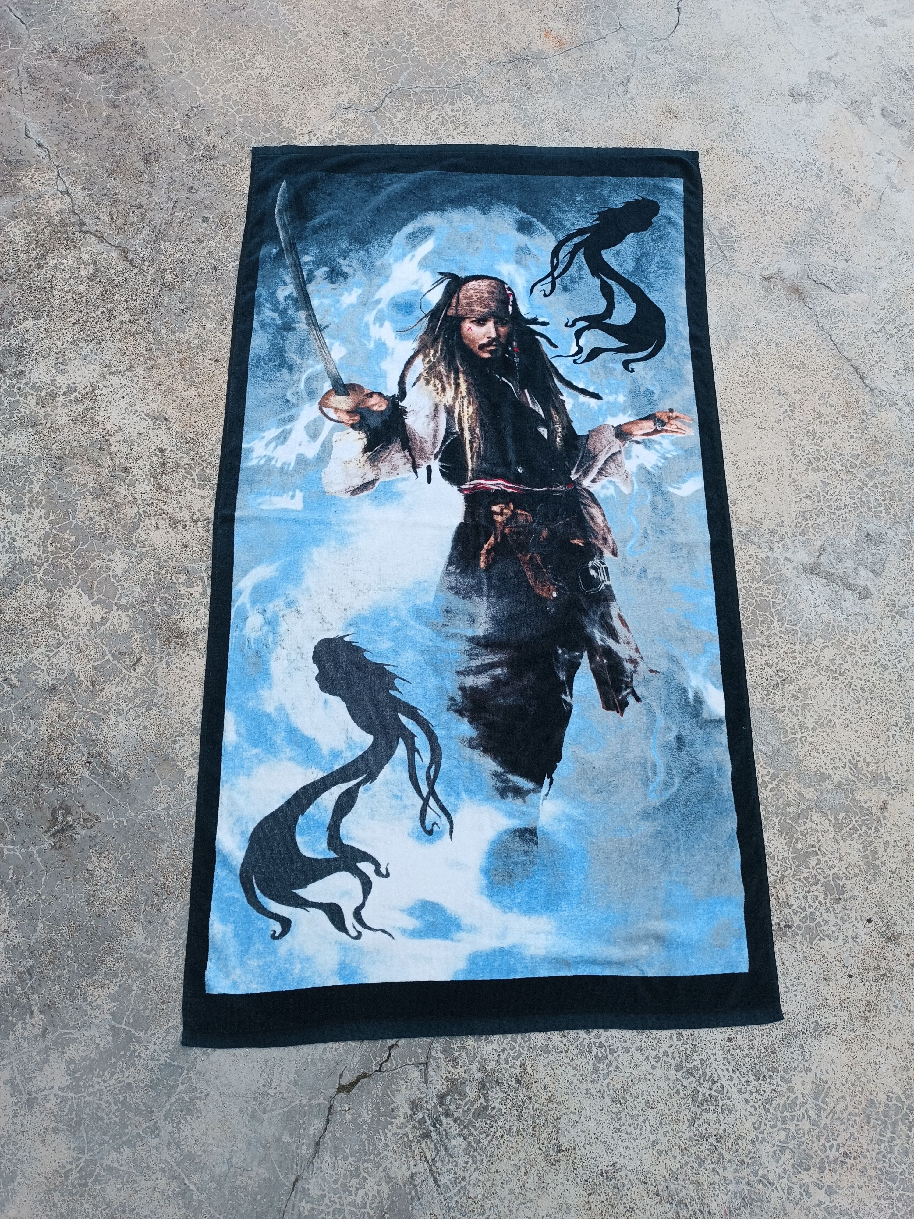 Disney Vintage Disney's Pirates of the Caribbean Beach Towel Size ONE SIZE - 2 Thumbnail