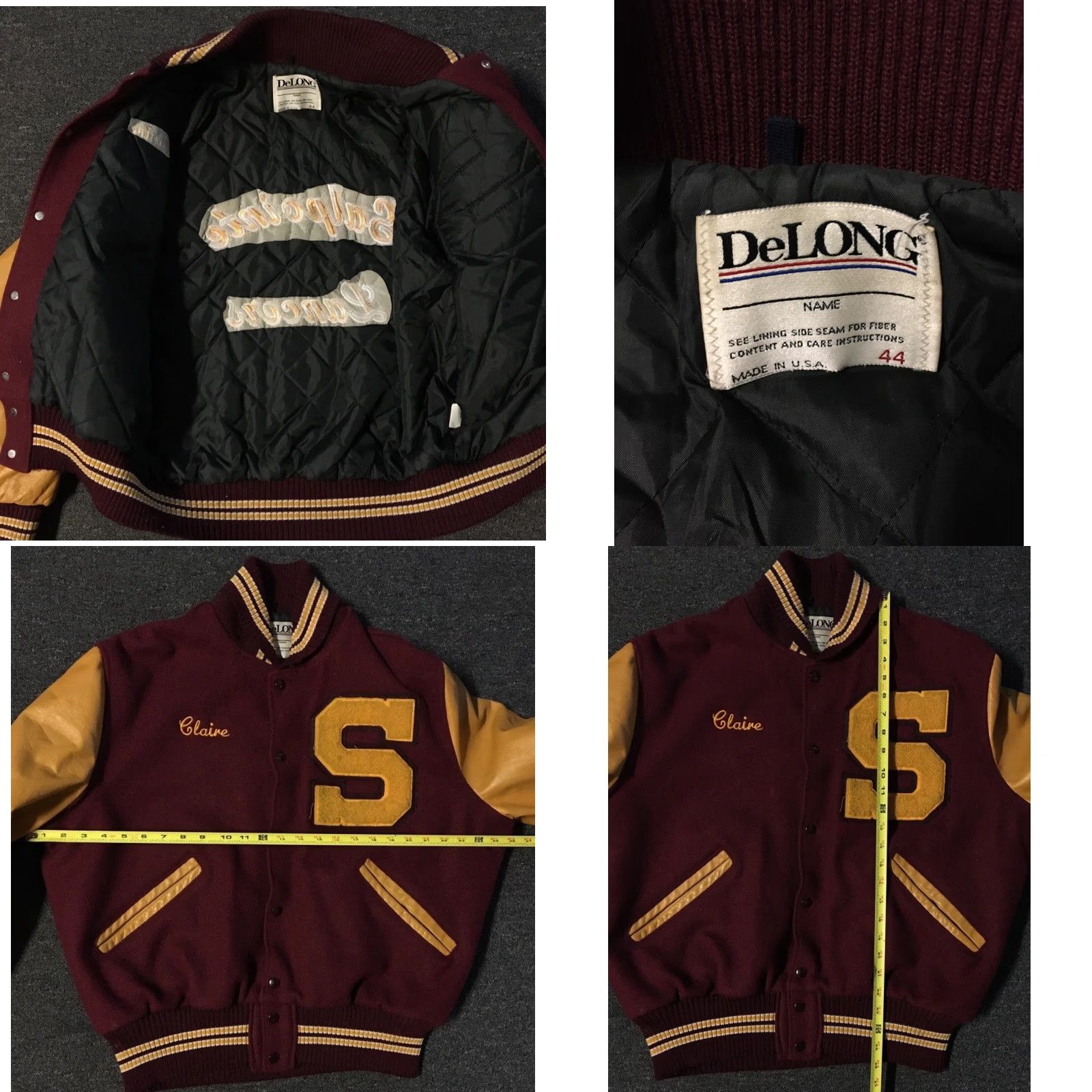 Vintage Vtg 80s Salpointe School Varsity Letterman Jacket 44 Football Track Grunge 70s Size US S / EU 44-46 / 1 - 9 Thumbnail
