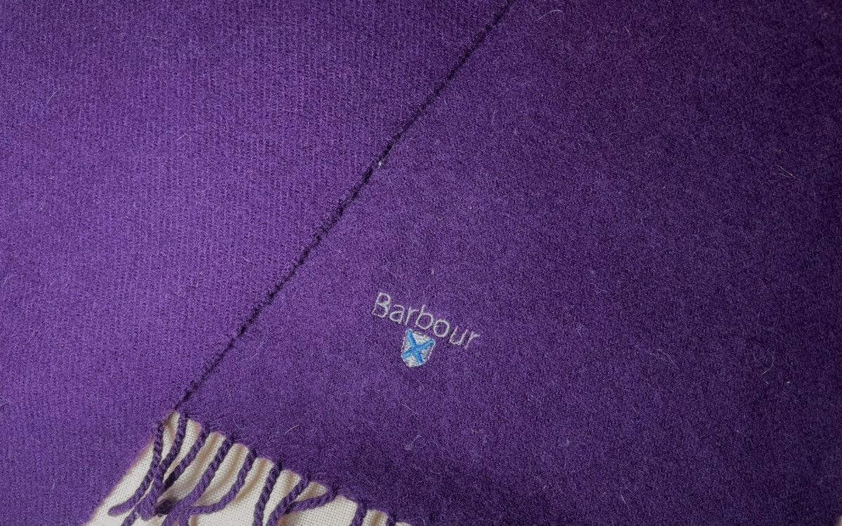 Barbour Barbour purple wool scarf Size ONE SIZE - 6 Thumbnail