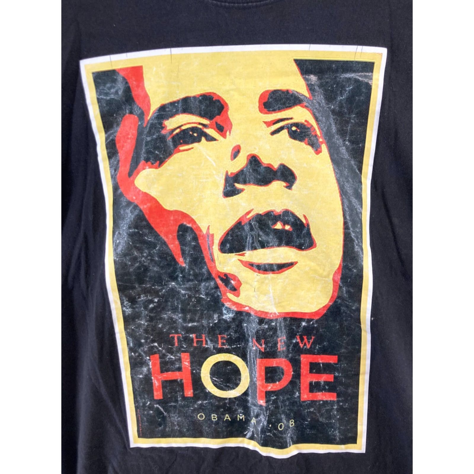 Vintage Obama 08 Mens TShirt Large Black The New Hope Presidential T-Shirt Shirt Size US L / EU 52-54 / 3 - 4 Thumbnail