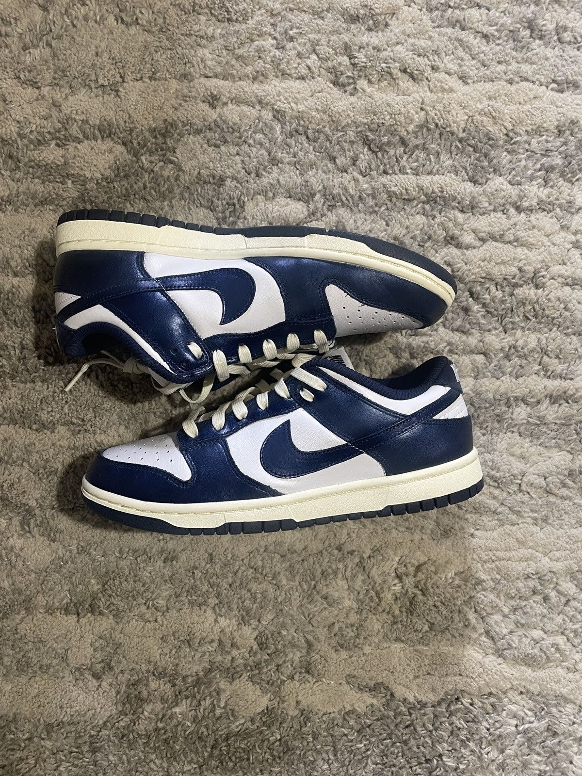 Nike × Vintage Nike Dunk Low PRM (Vintage Navy) Size US 10 / IT 40 - 2 Thumbnail