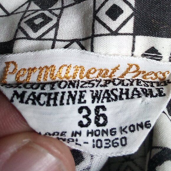 Other Vintage MCM Tiles Dots Check Button Shirt Size US M / EU 48-50 / 2 - 3 Thumbnail
